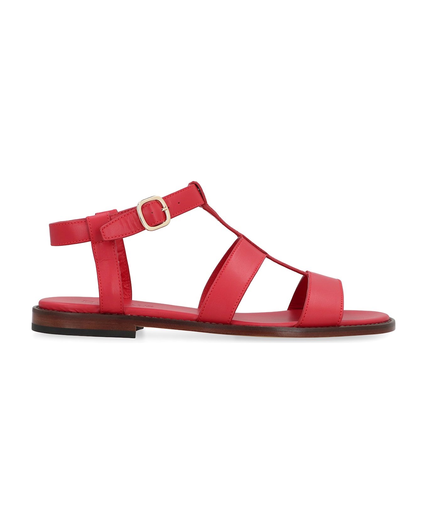 Doucal's Urano Leather Sandals - red