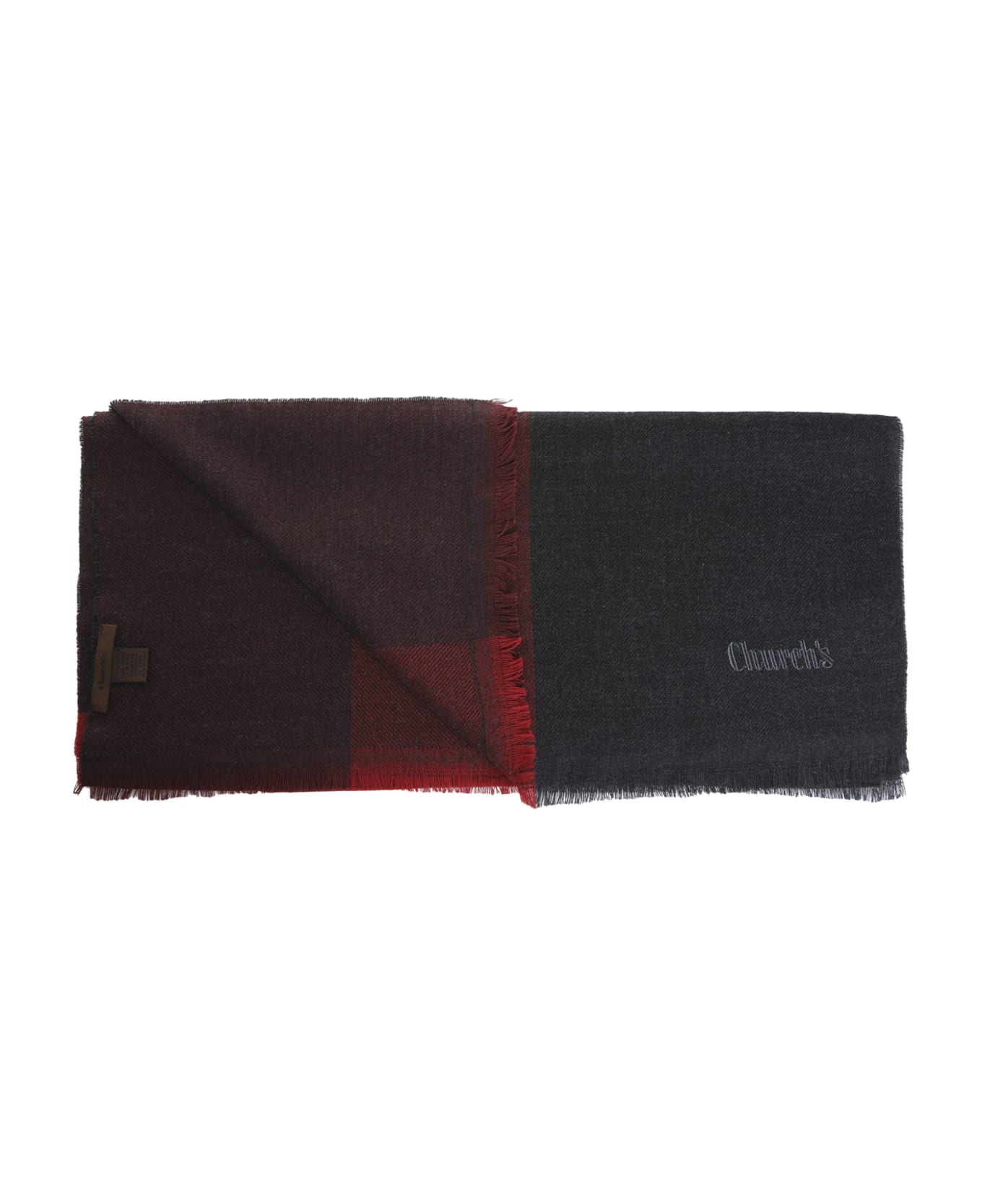 Church's Striped Scarf - Black/ red スカーフ