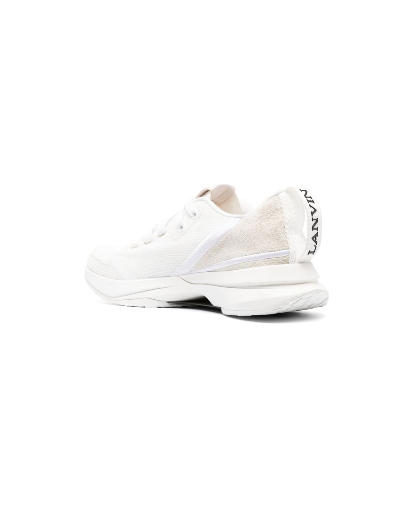 Lanvin Logo-detail Mesh Sneakers - Bianco