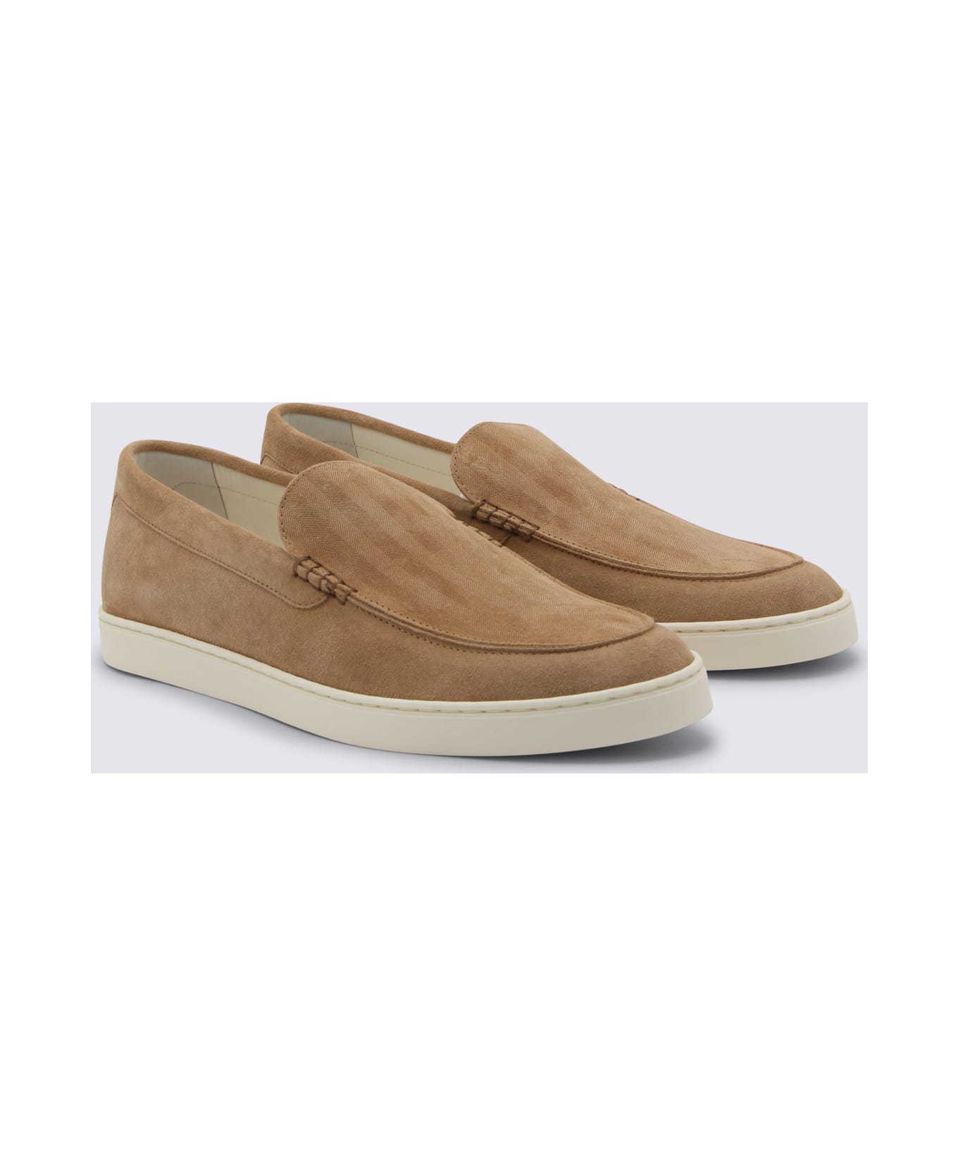 Brunello Cucinelli Beige Leather Loafers - SAND
