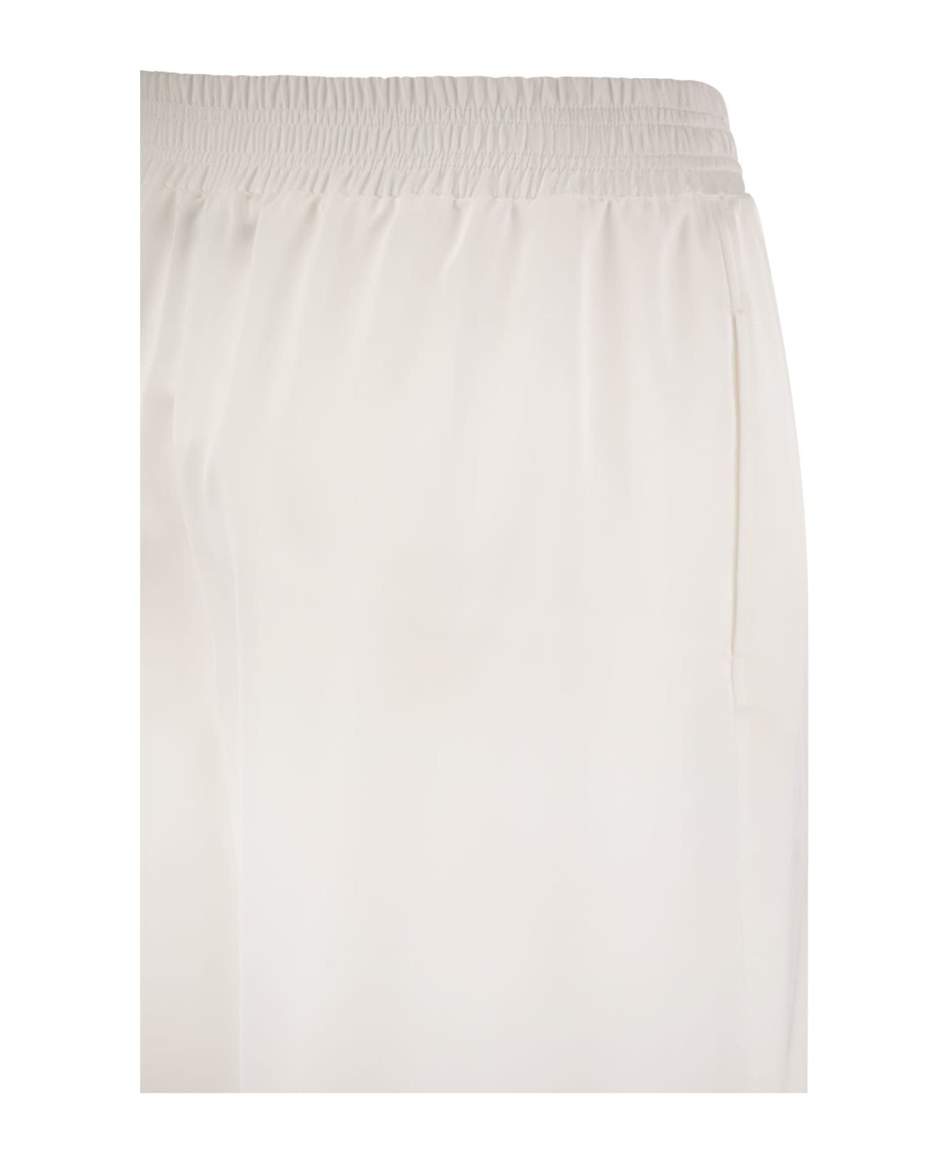 Fabiana Filippi Wide Viscose Trousers - White