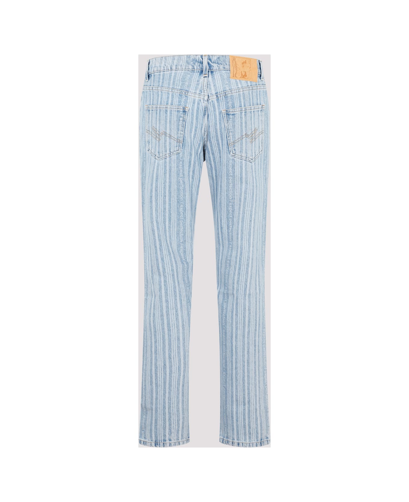 Martine Rose Straight Leg Jeans - Blue Pinstripe