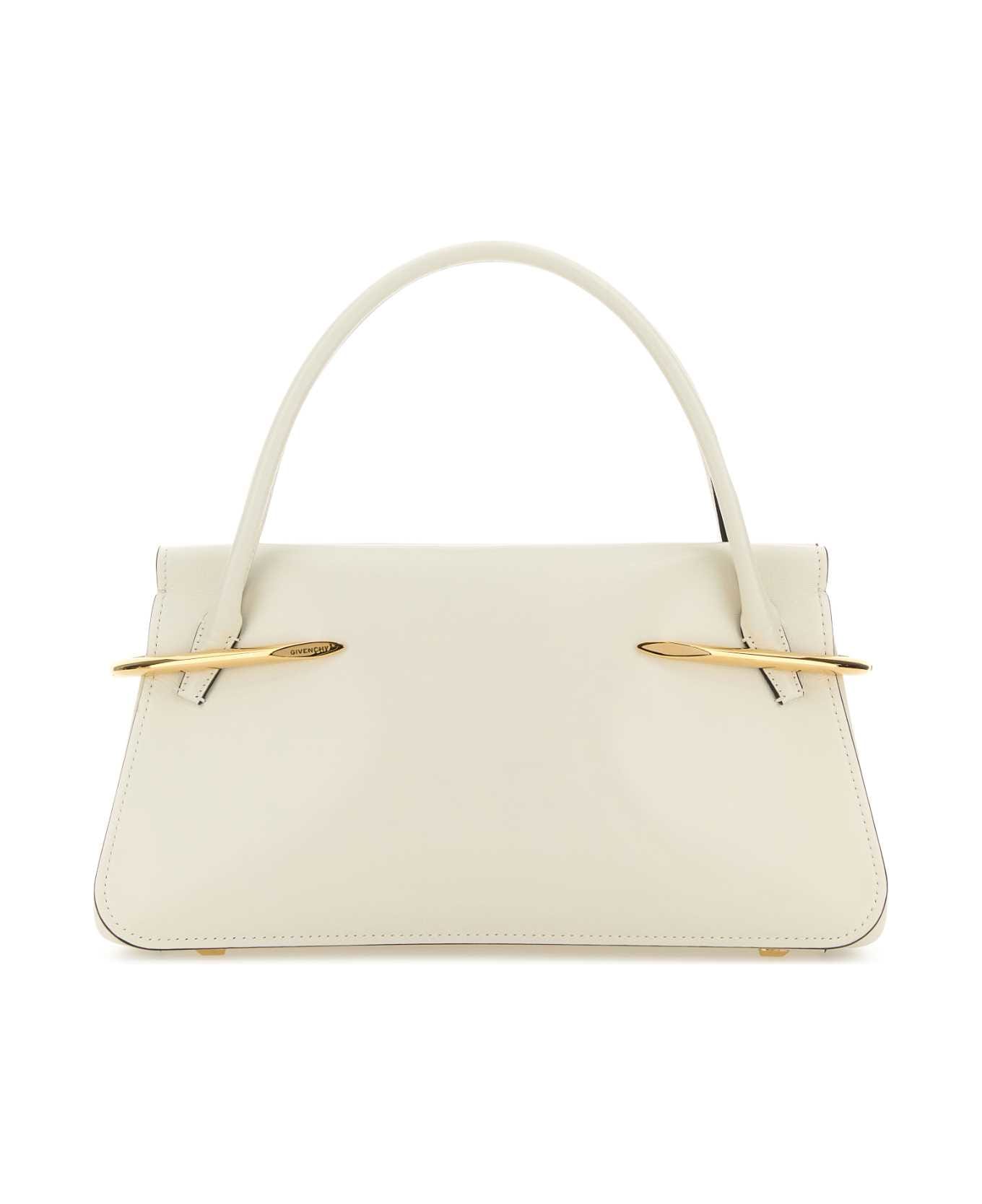 Givenchy Ivory Leather Medium Pinch Handbag - IVORY