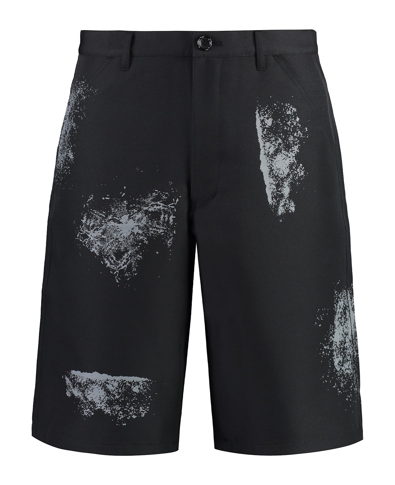 Comme des Garçons Shirt Techno Fabric Bermuda-shorts - black