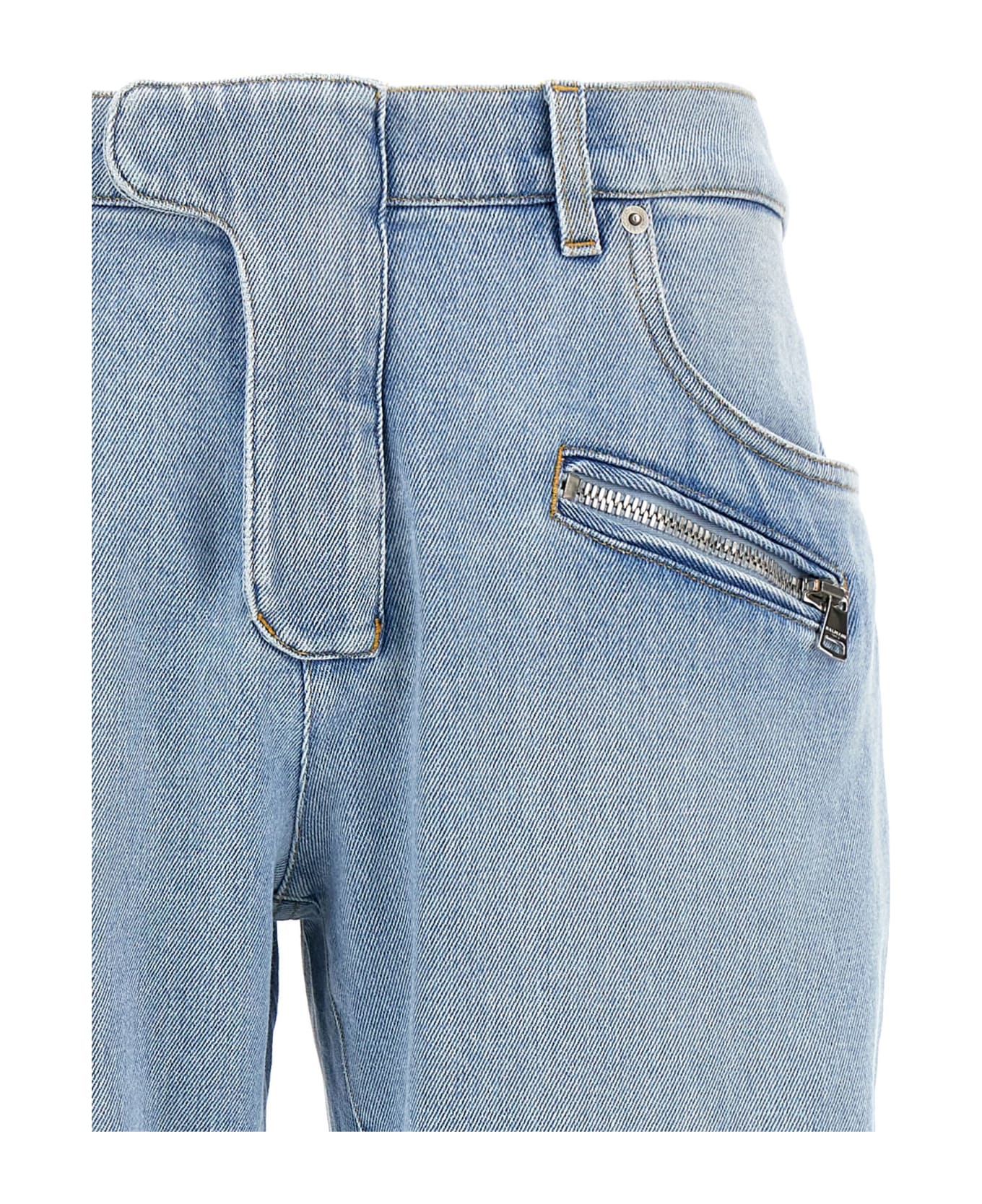 Balmain 'biker' Jeans - Light Blue