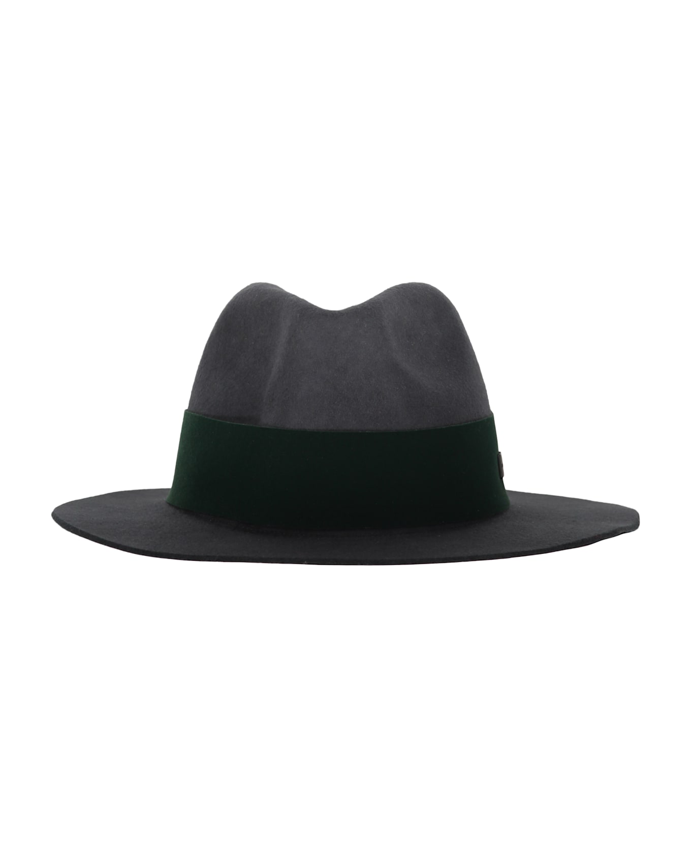 Emporio Armani Wool Fedora Hat - grey