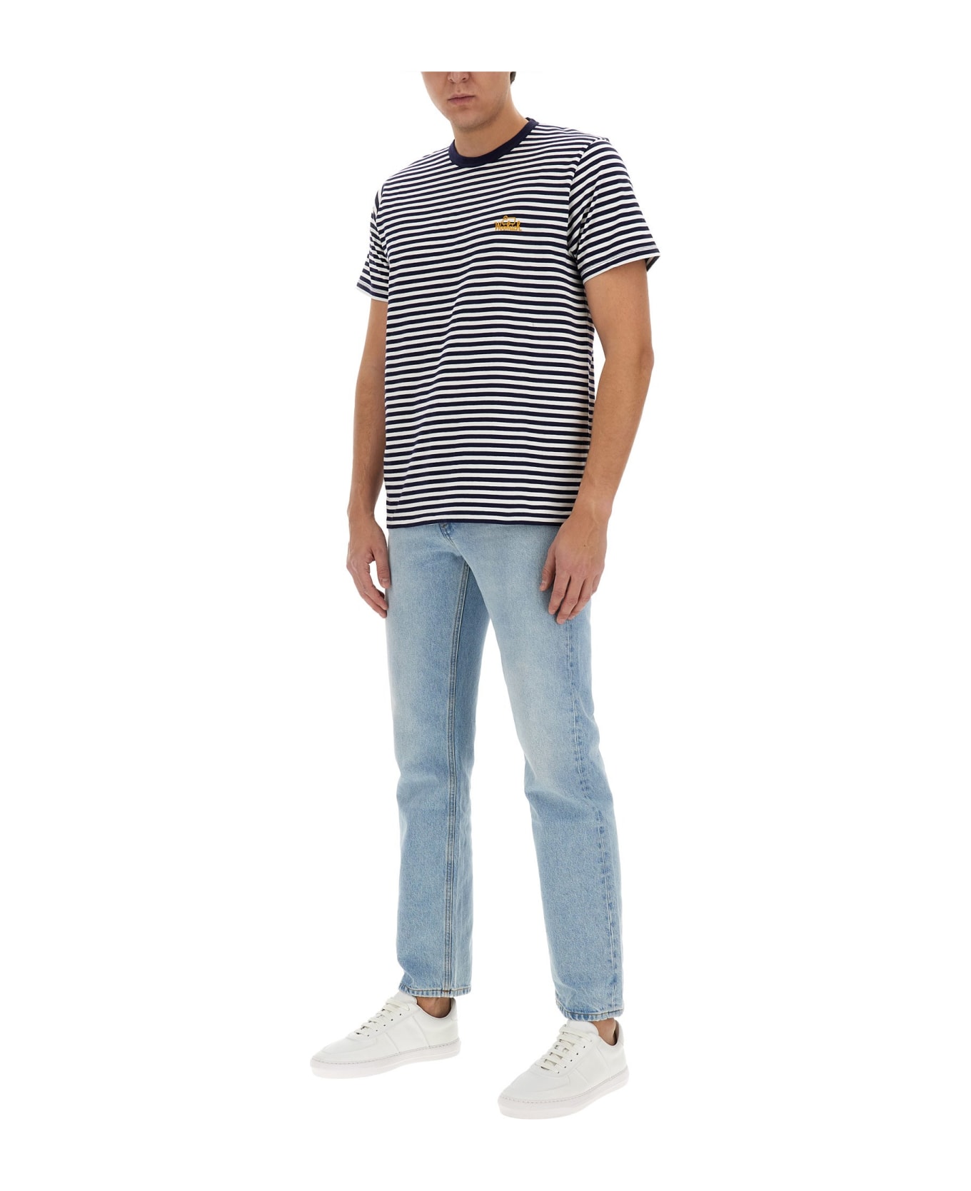 Woolrich Striped T-shirt - BLU