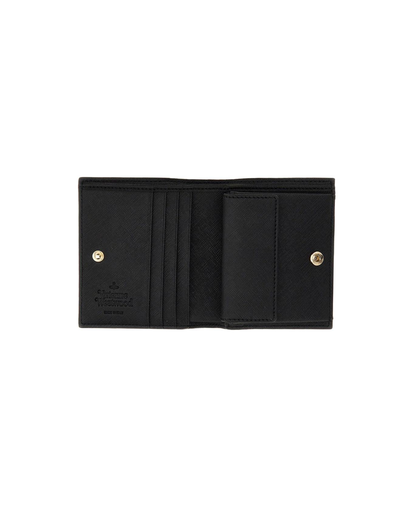 Vivienne Westwood Bi-fold Wallet - BLACK