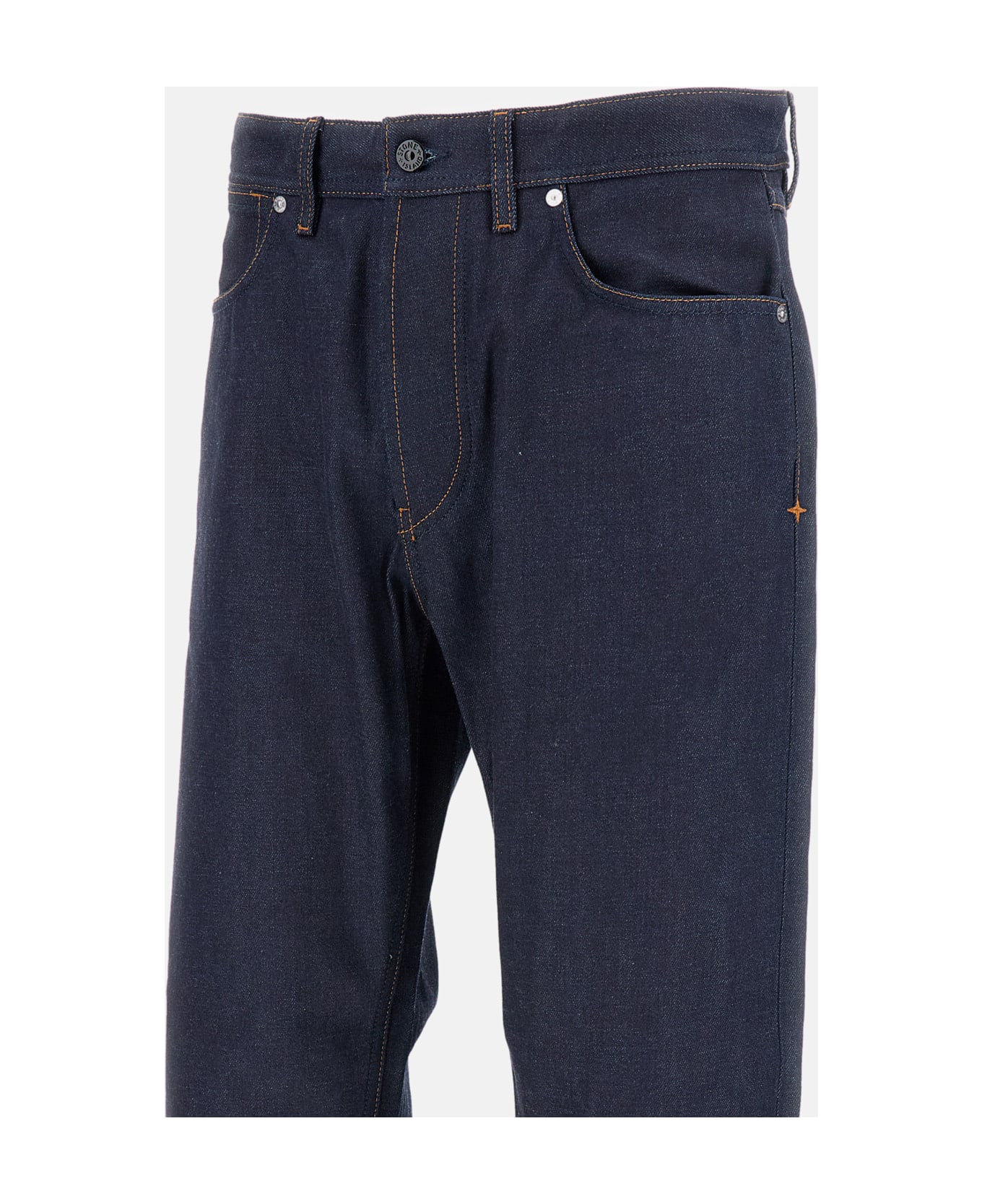 Stone Island Regular Fit Selvedge Jeans - Blue