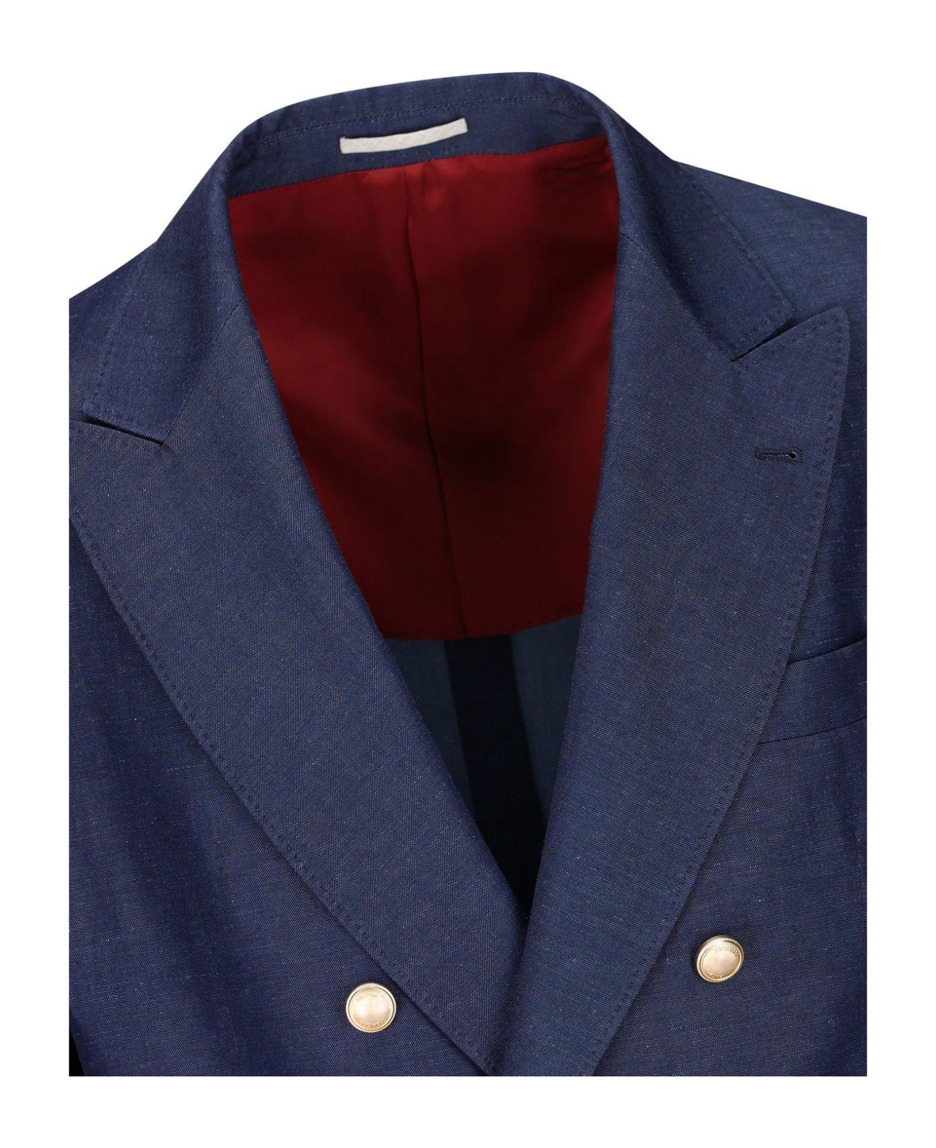 Brunello Cucinelli Double-breasted Suit - BLU