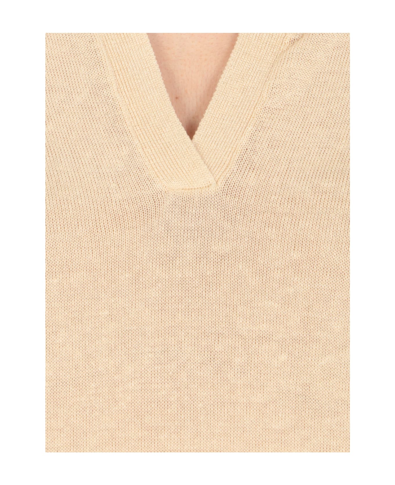Peserico Cotton Sweater - Beige