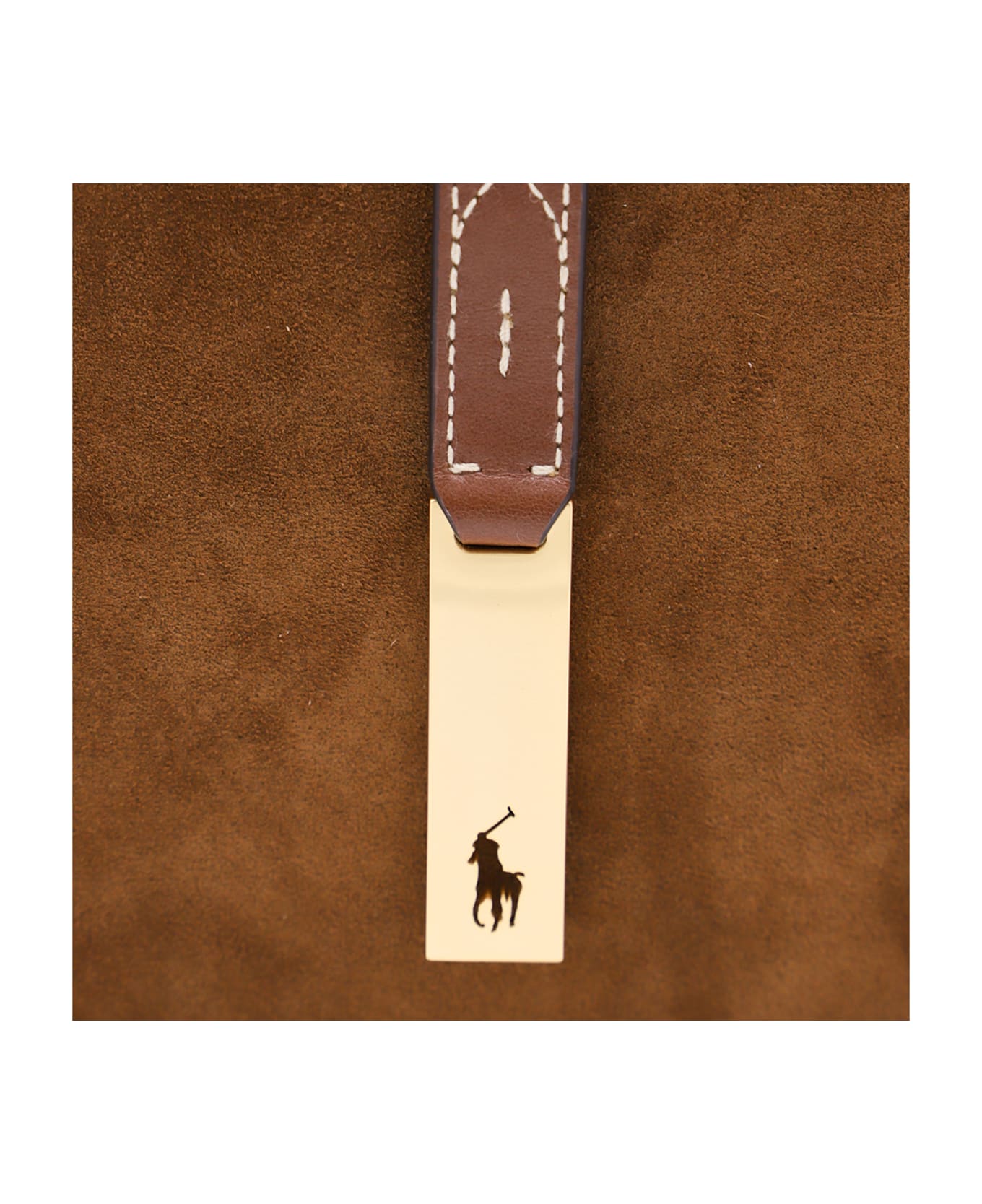 Polo Ralph Lauren Brown Leather Shoulder Bag - CINNNAMON/CUOIO