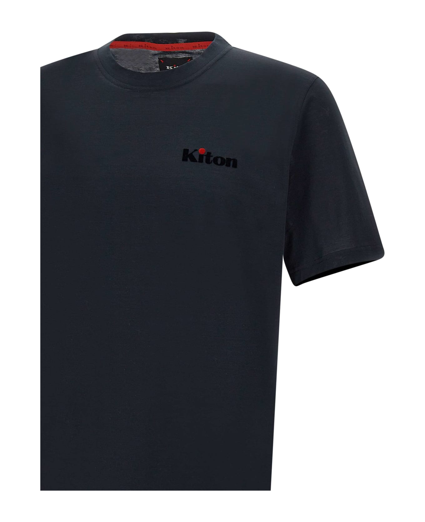 Kiton Cotton T-shirt - BLACK シャツ