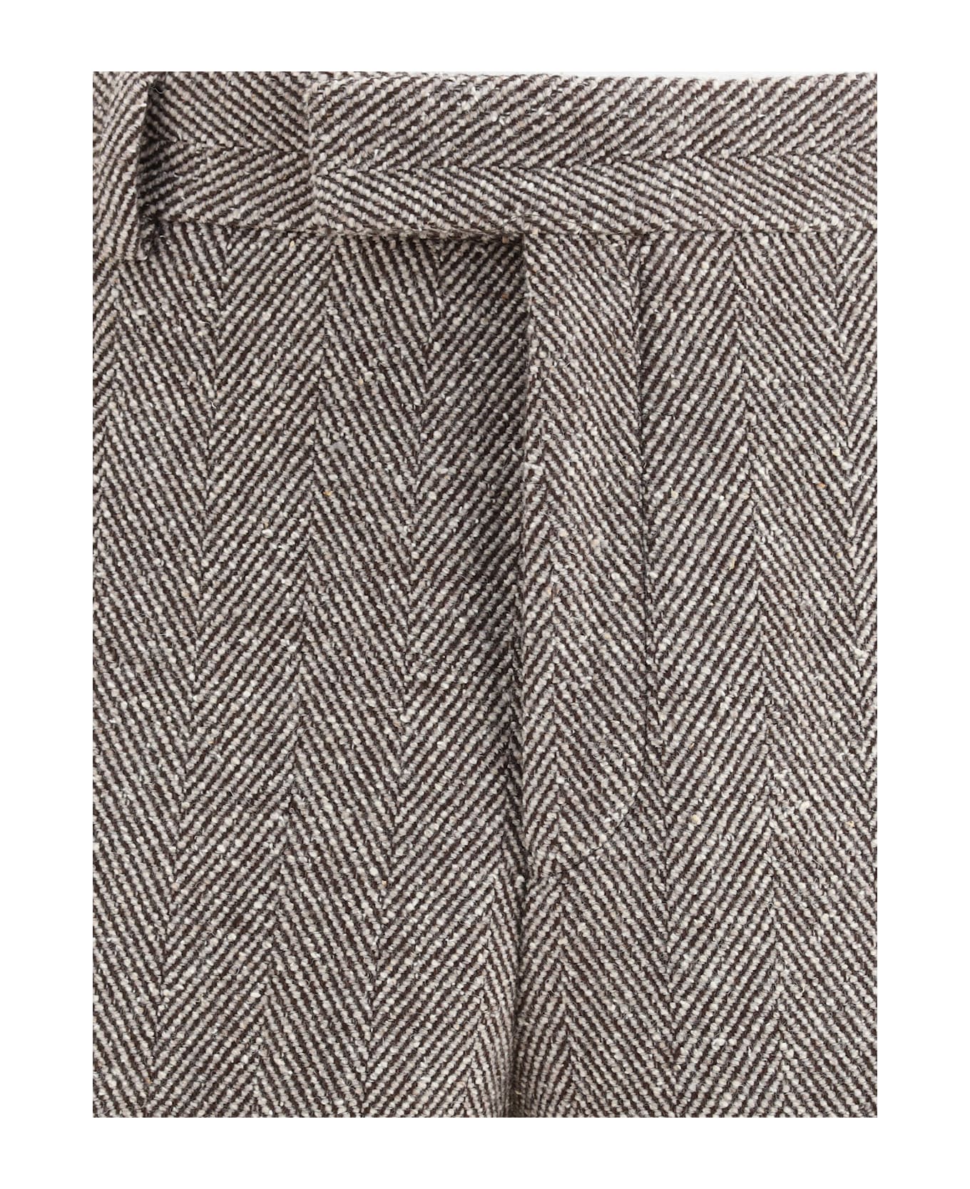 Ferragamo Wide Chevron Pants