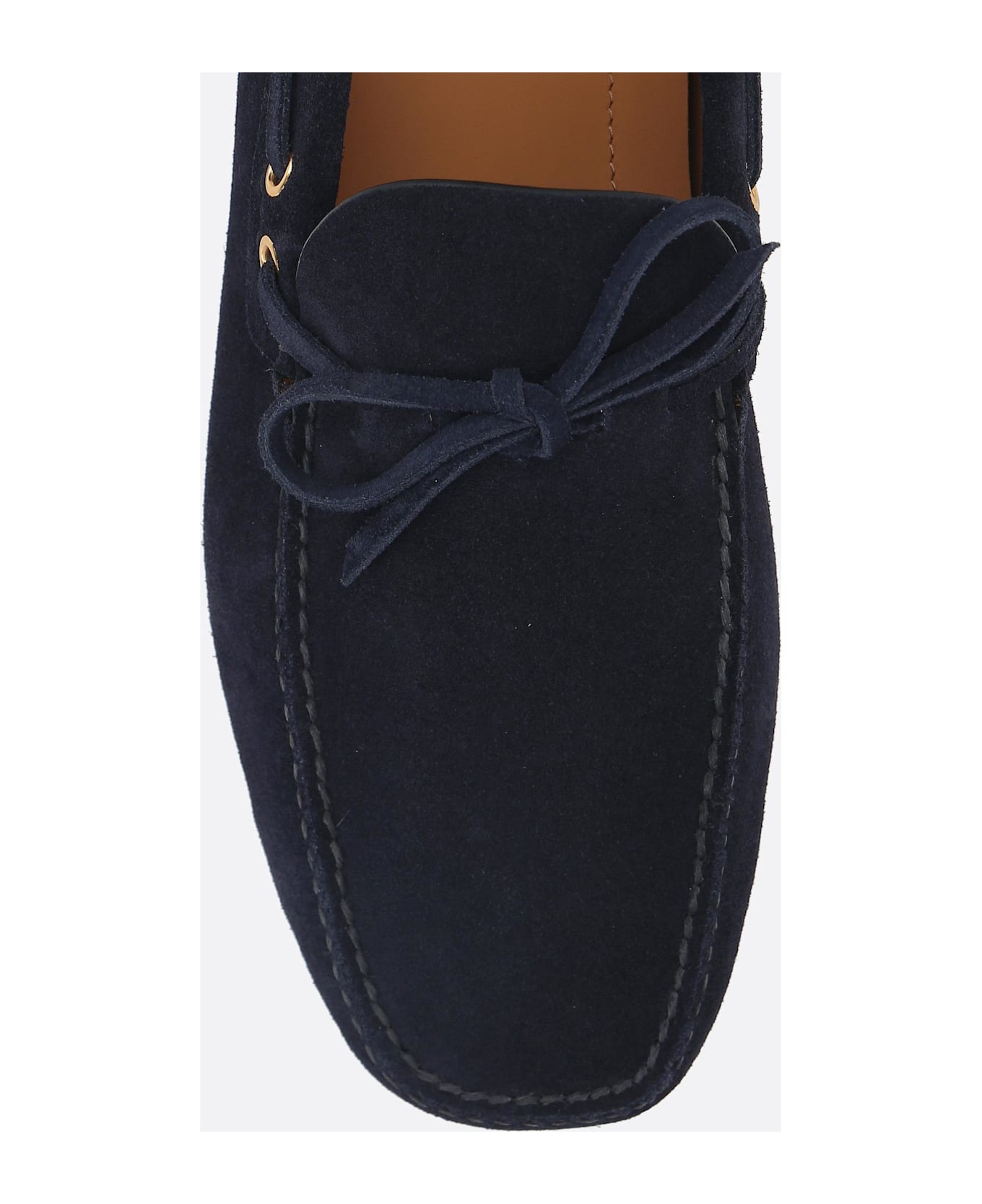 Car Shoe Suede Driving Loafers - BLUE