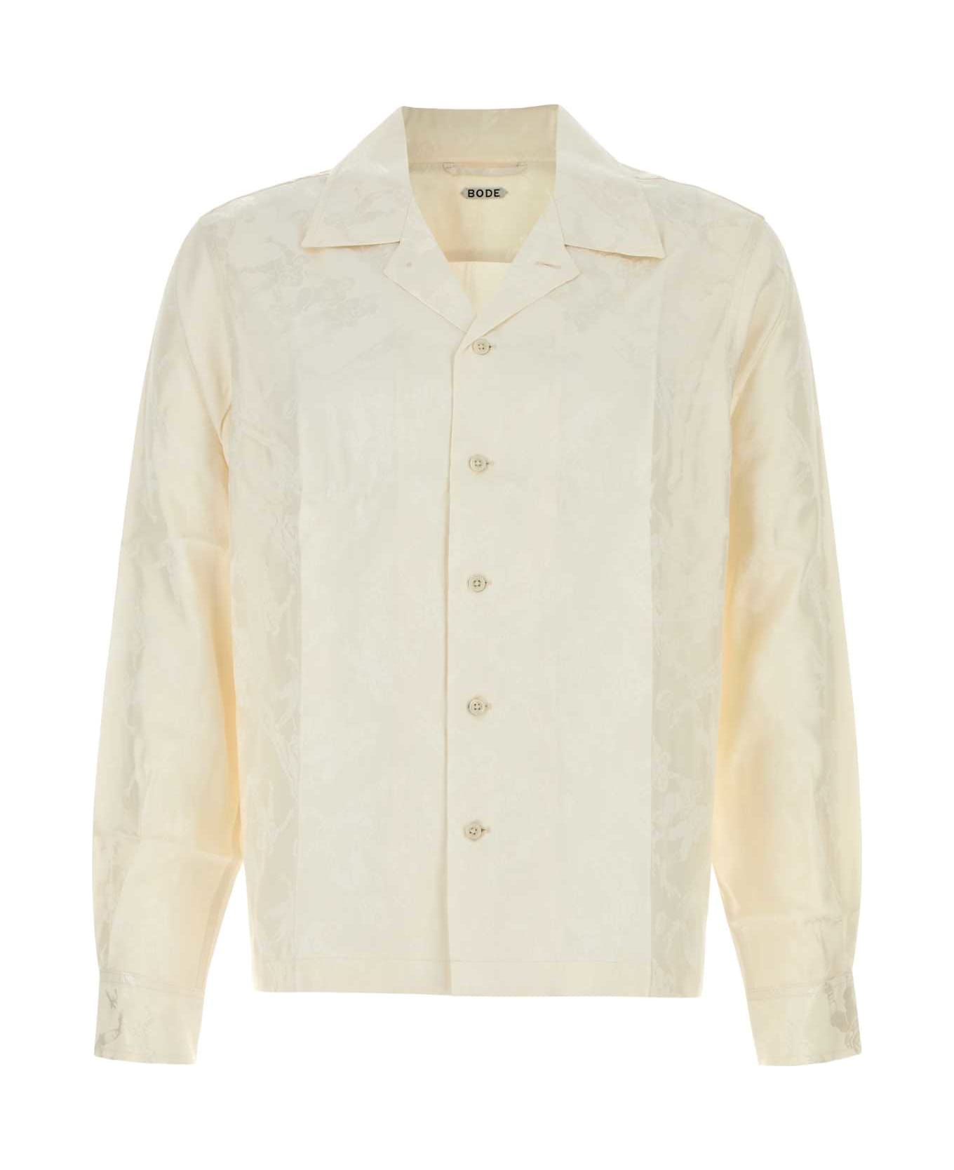 Bode Cream Jacquard Football Shirt - CREAM