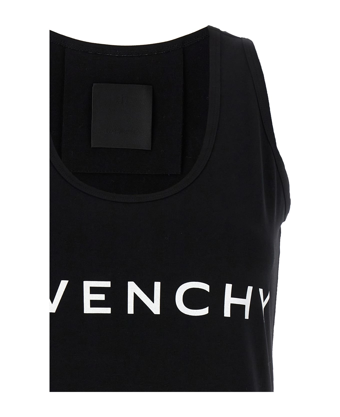 Givenchy Logo Print Tank Top - White/Black