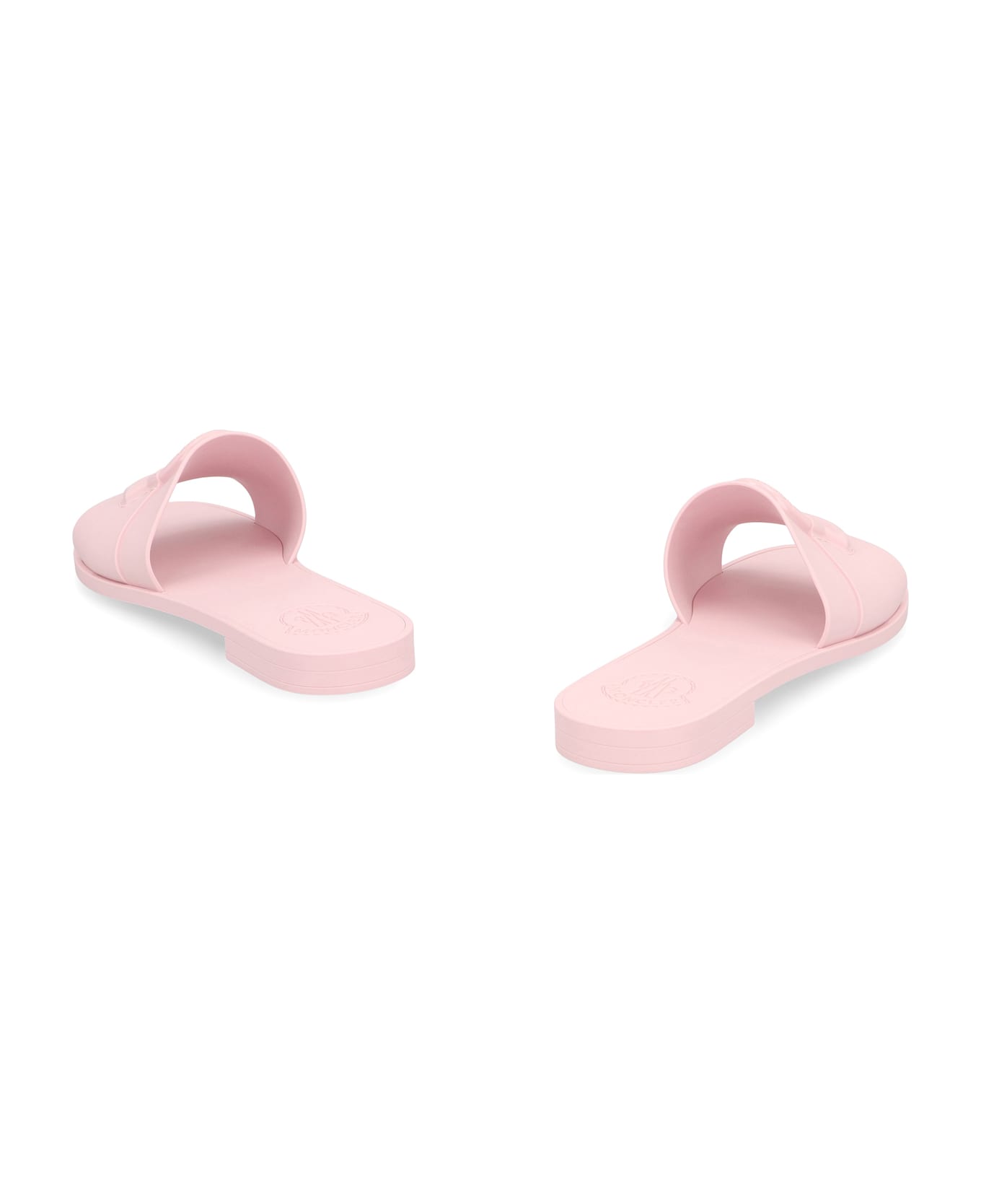 Moncler Mon Rubber Slides - Pink