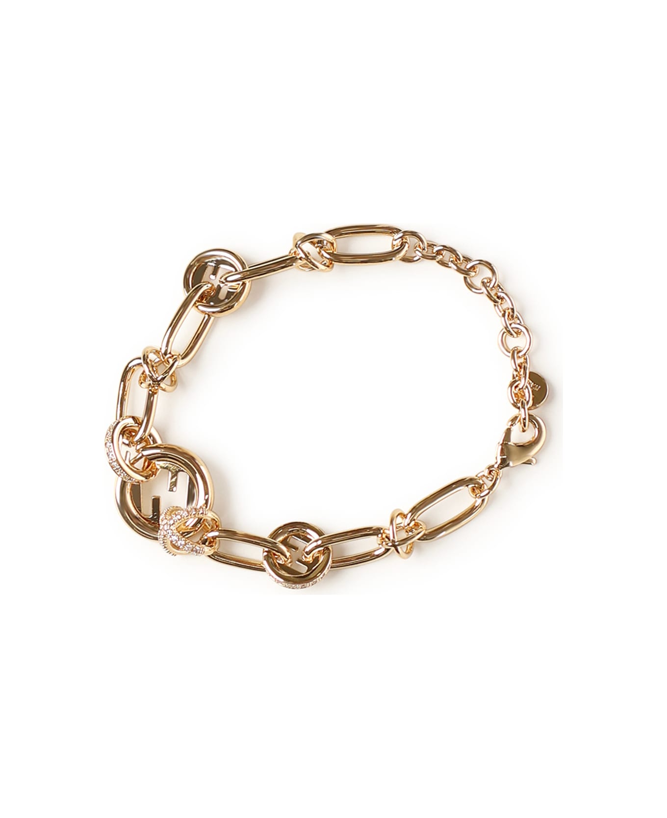 Fendi Everround Chain Bracelet - Golden