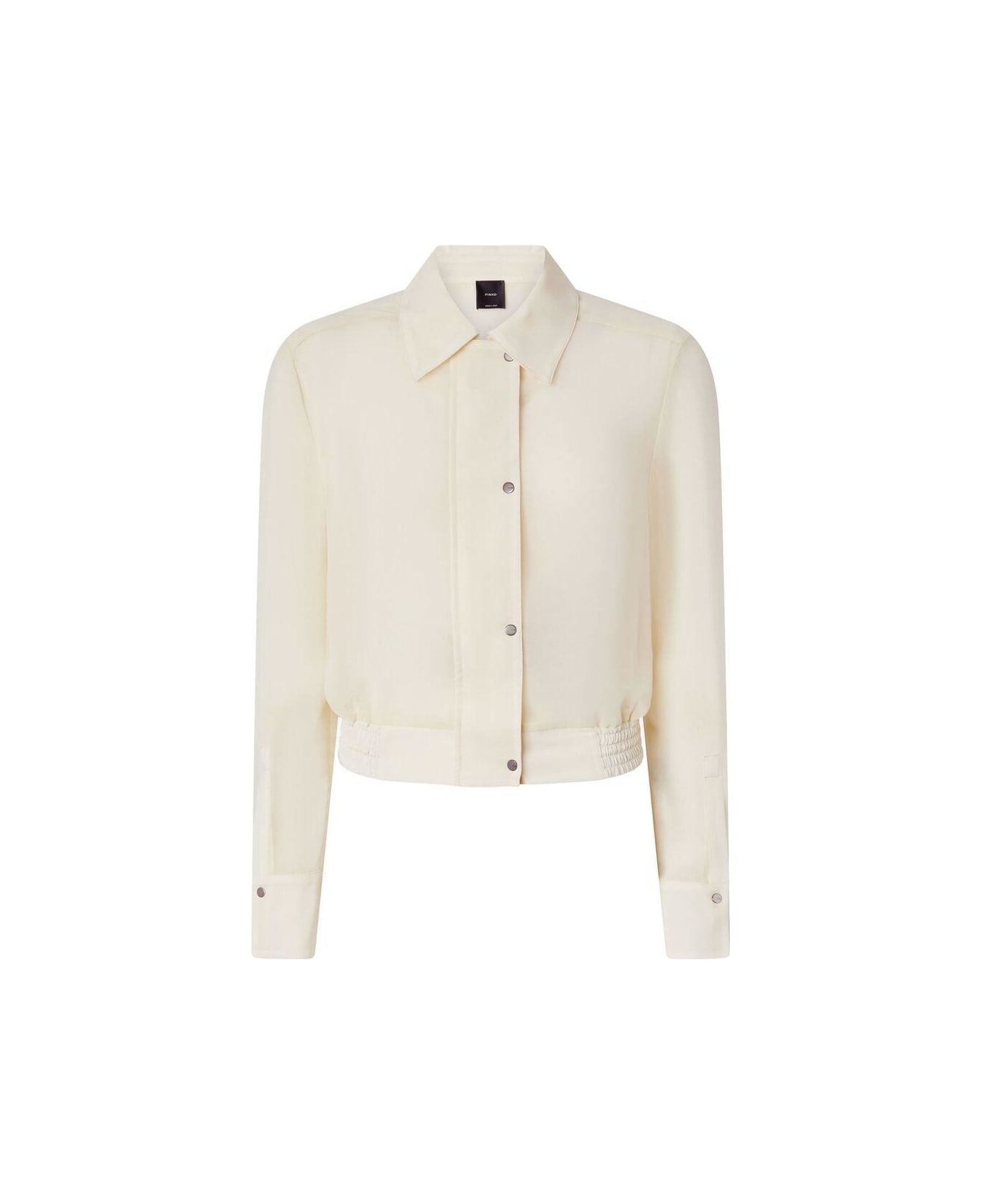 Pinko Collared Button-up Jacket - Yellow