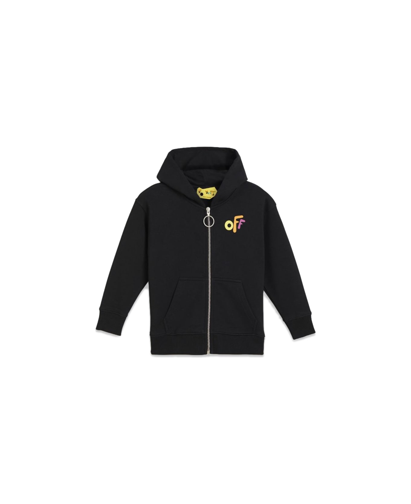 Off-White Felpa Con Cappuccio - BLACK