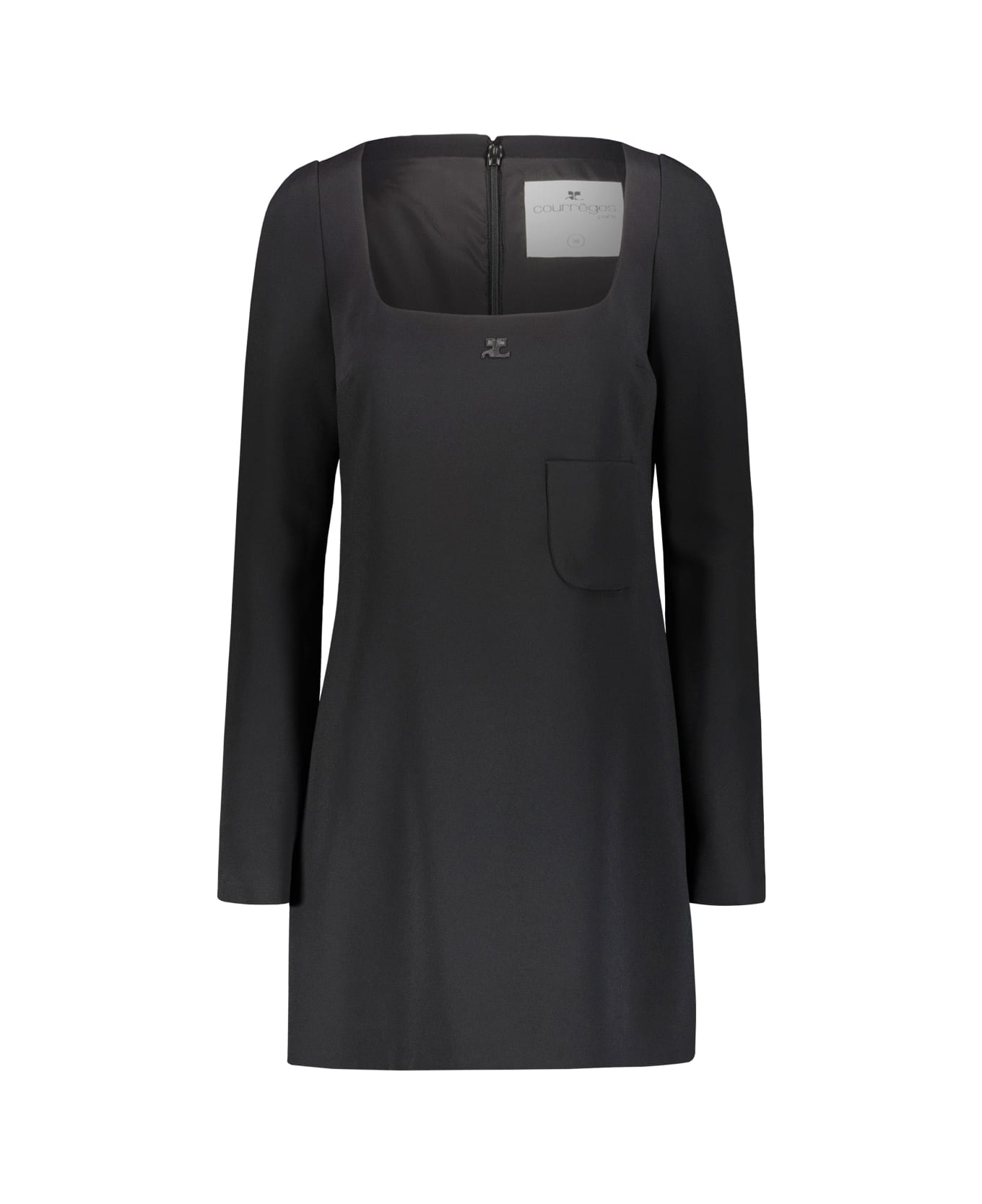 Courrèges Mini Dress - Black ワンピース＆ドレス