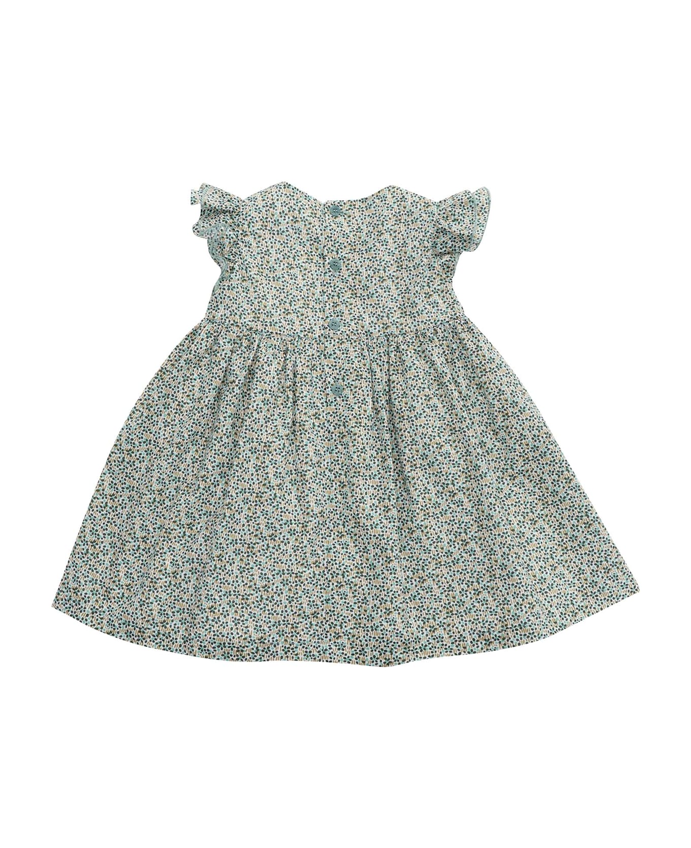 Il Gufo Short Sleeved Dress - GREEN