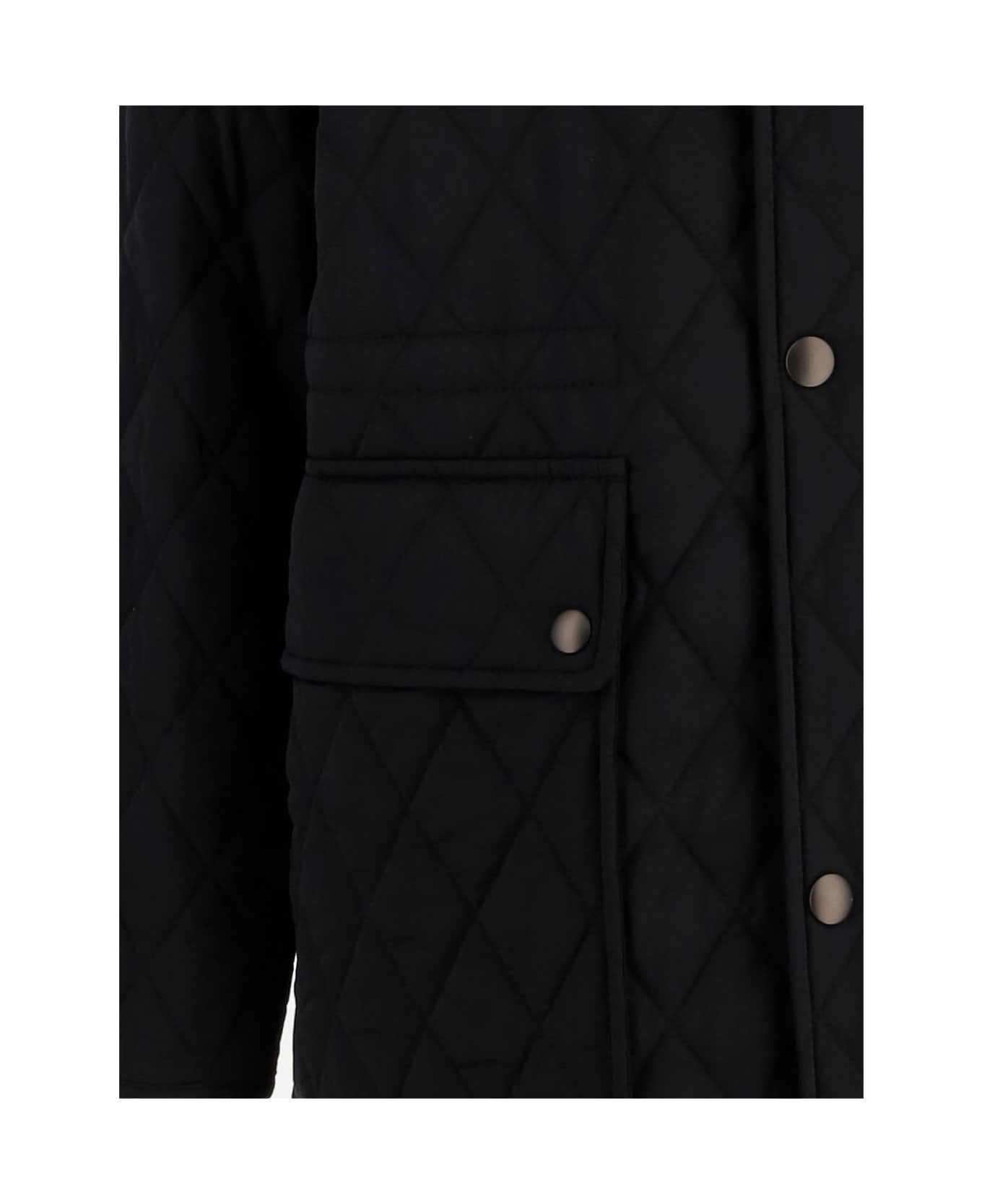 Burberry Quilted Nylon Parka - BLACK / SNUG