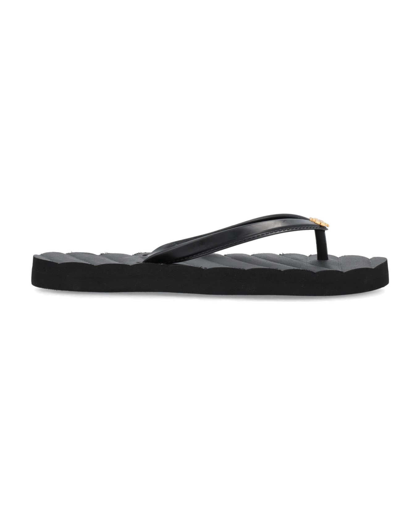 Tory Burch Kira Flip-flop - PERFECT BLACK / PERFECT BLACK / GOL