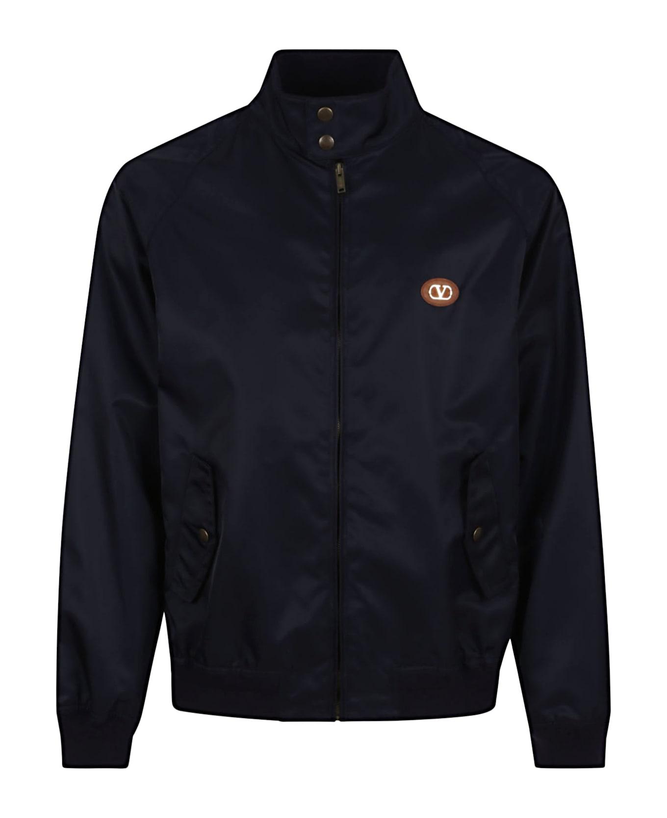 Valentino Garavani Giubbino | Vlogo Signature | Nylon Pesante Diagonale - Navy