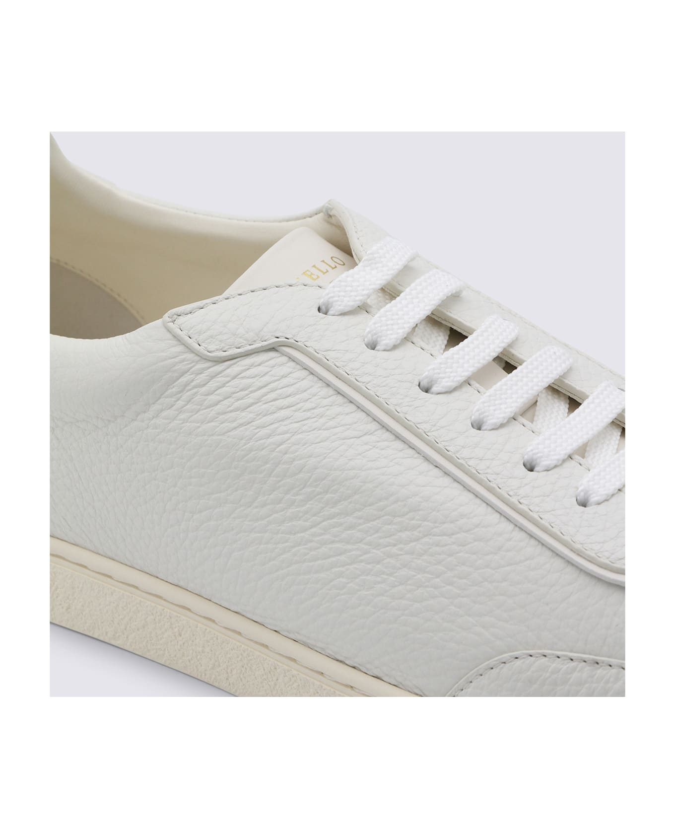 Brunello Cucinelli White Leather Sneakers - White