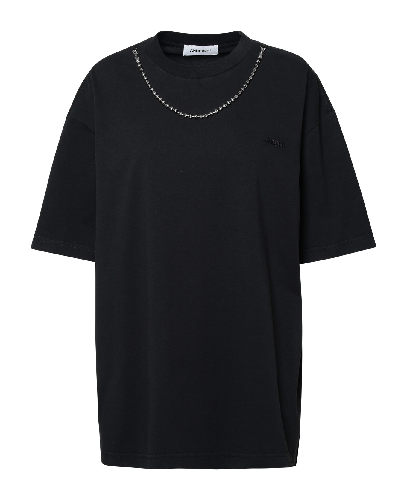 AMBUSH Black Cotton T-shirt - Black