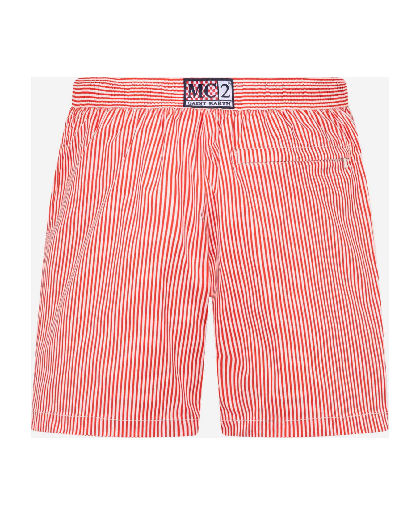 MC2 Saint Barth Man Short-length Swim Shorts Master - RED