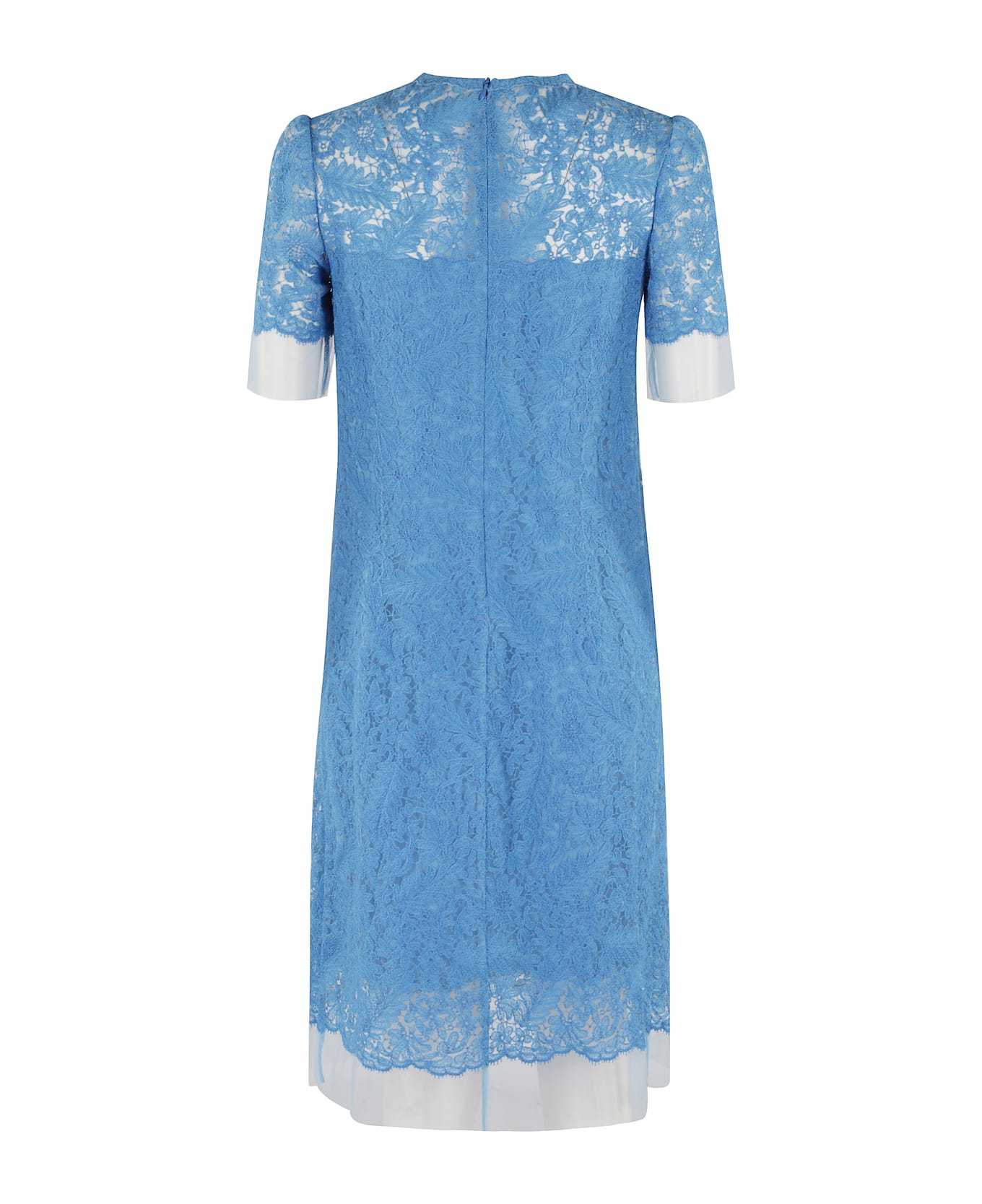 Ermanno Scervino Blue Lace Dress - CAMPANULA
