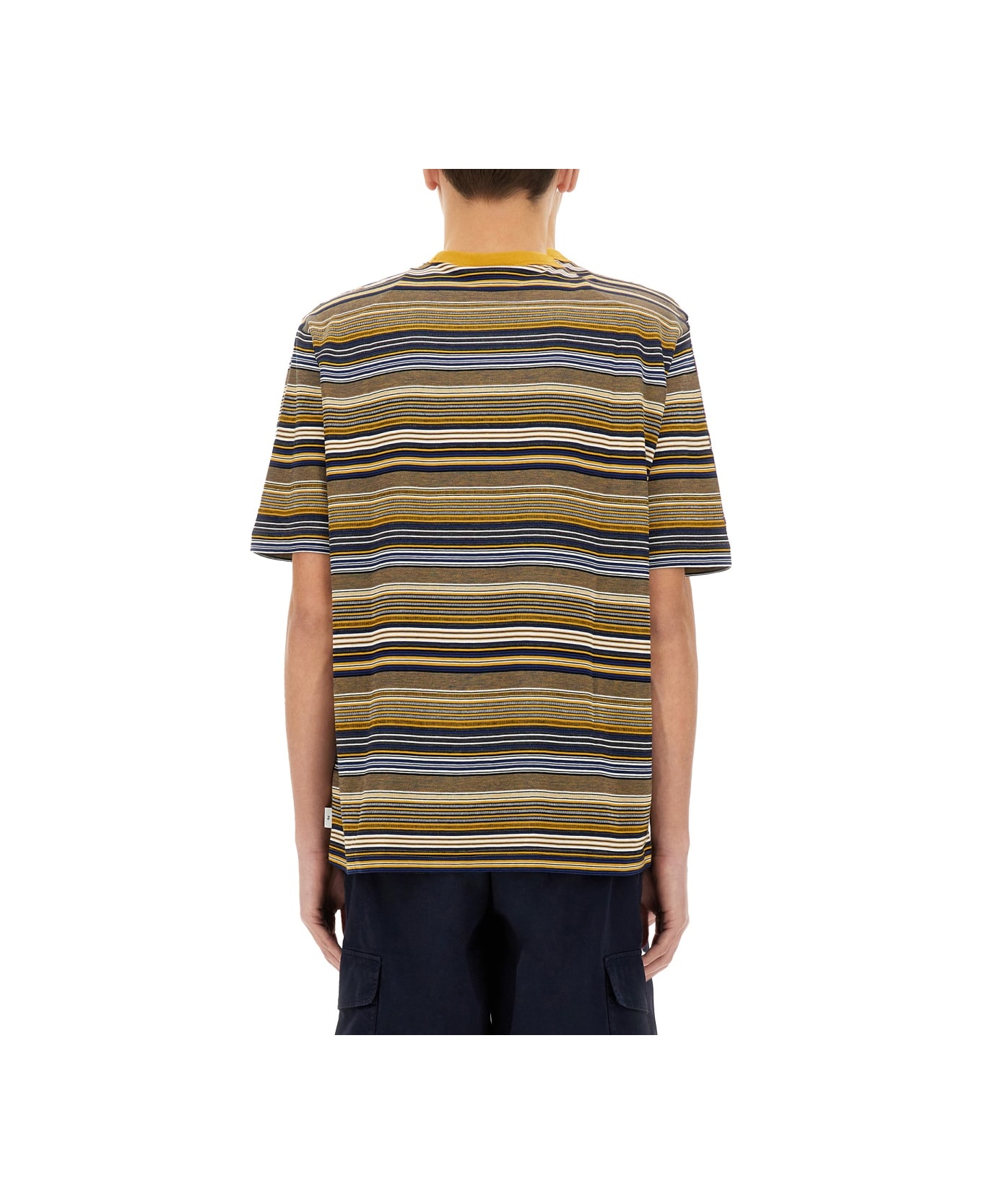 PS by Paul Smith Striped T-shirt - BROWN