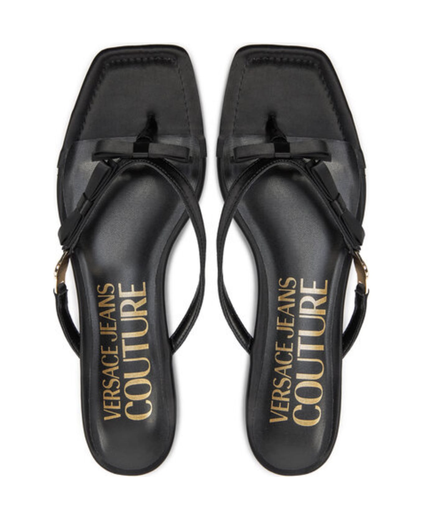 Versace Jeans Couture Flip Flops - Black サンダル