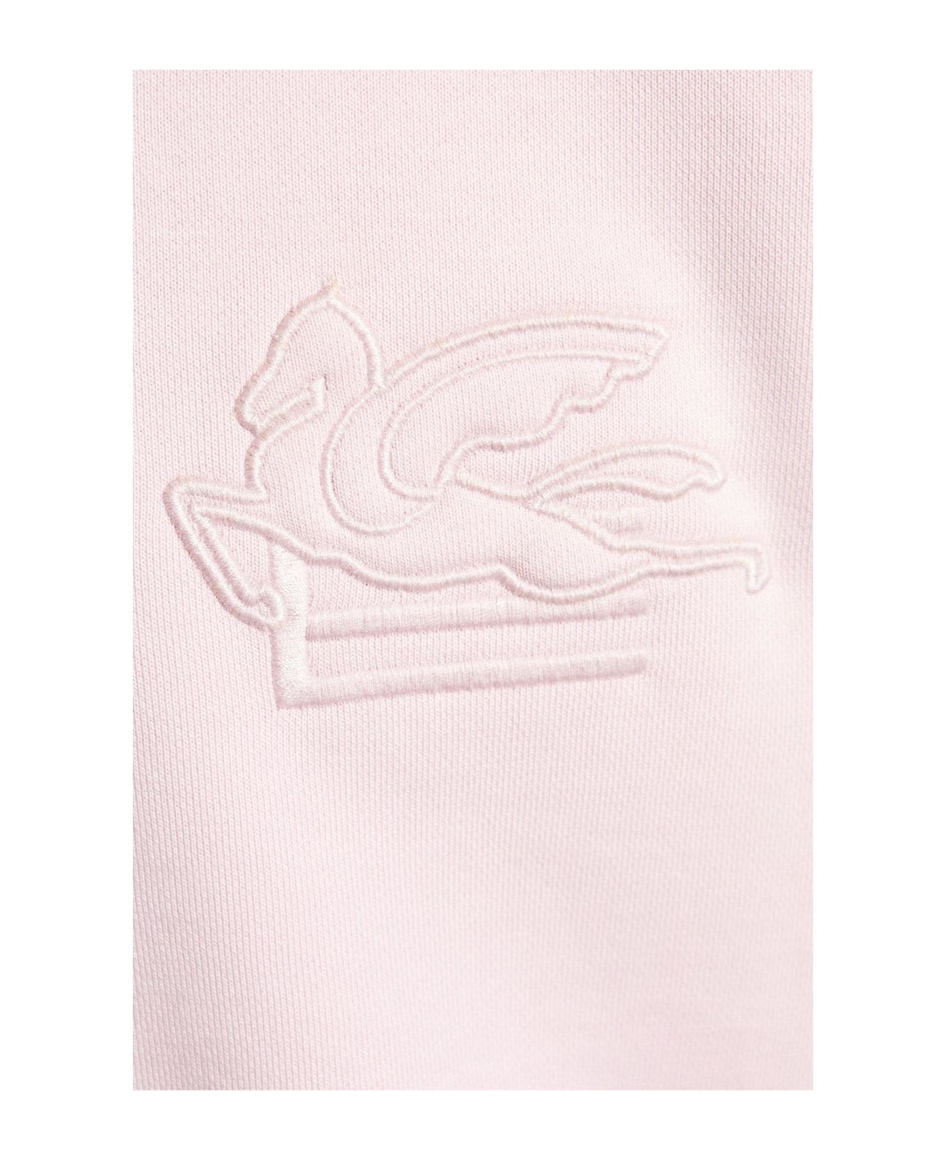 Etro Pegaso-embroidered Long-sleeved Sweatshirt - PINK
