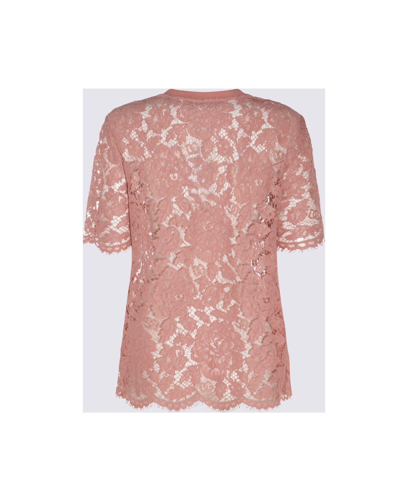 Dolce 
Gabbana Pink Cotton Top - ROSA POLVERE SCURO