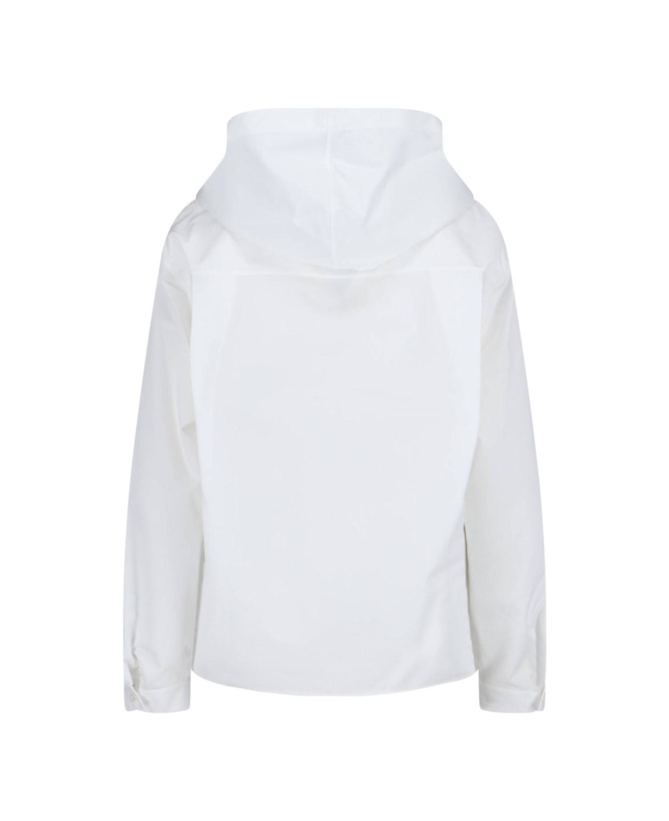Alaia Hooded Shirt - White