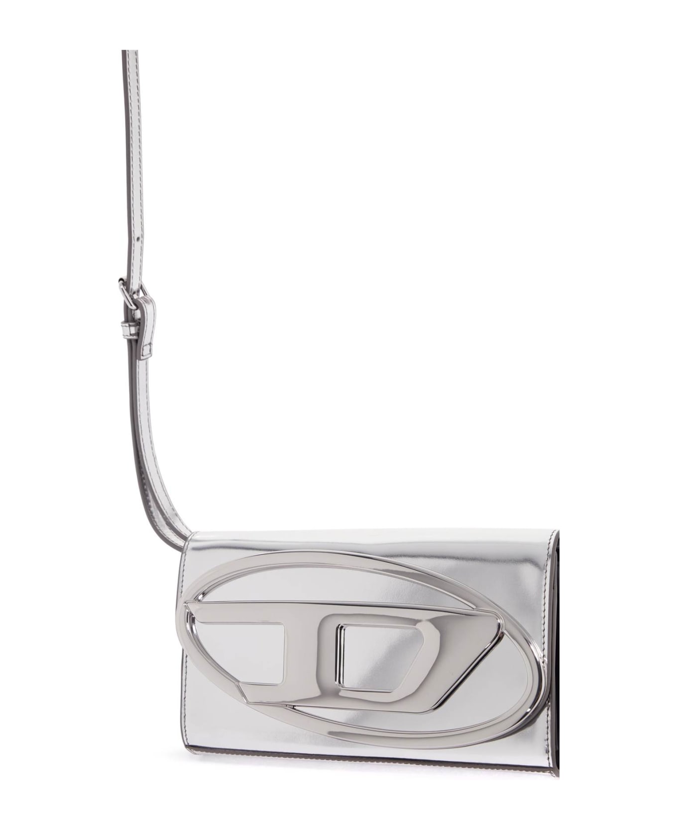 Diesel 1dr Crossbody Wallet - Silver