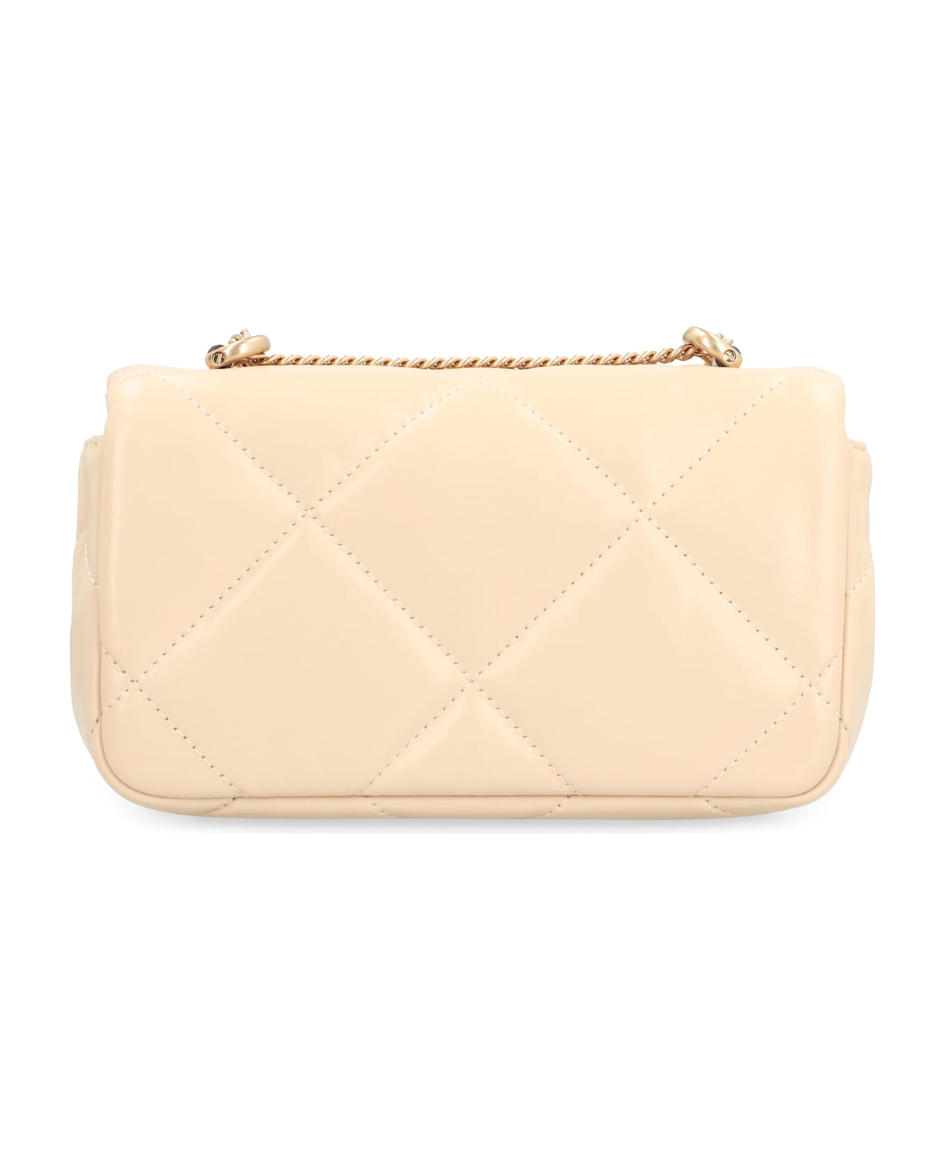 Tory Burch Kira Diamond Leather Mini Crossbody Bag - VANIGLIA