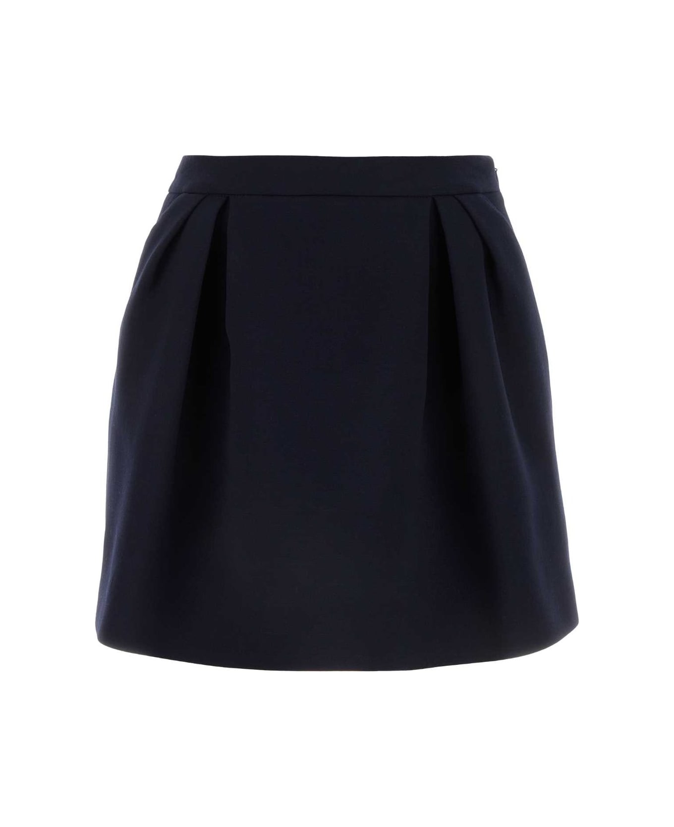 Alessandra Rich Pleated Mini Skirt - NAVYBLUE