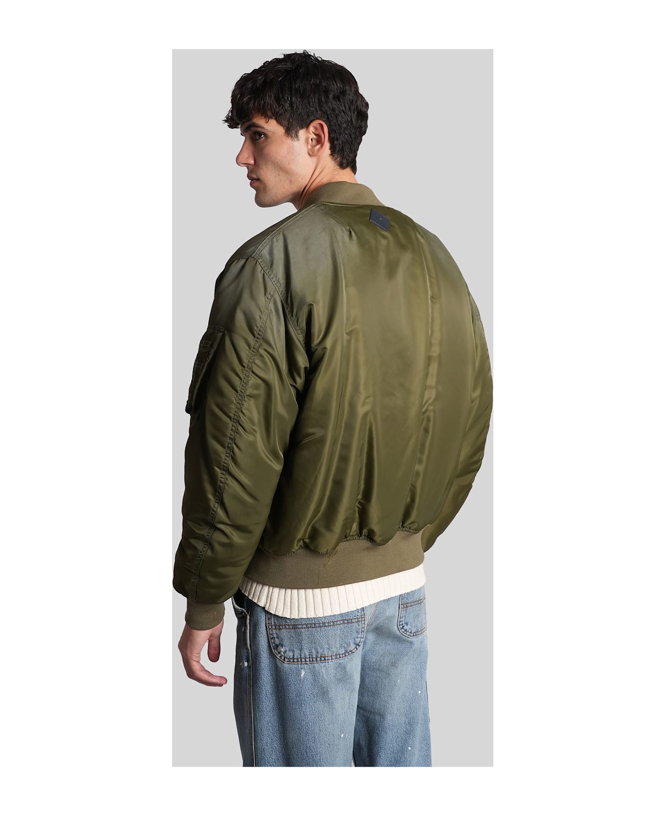 Haikure Chad Ito Bomber Jacket In Green Nylon - green