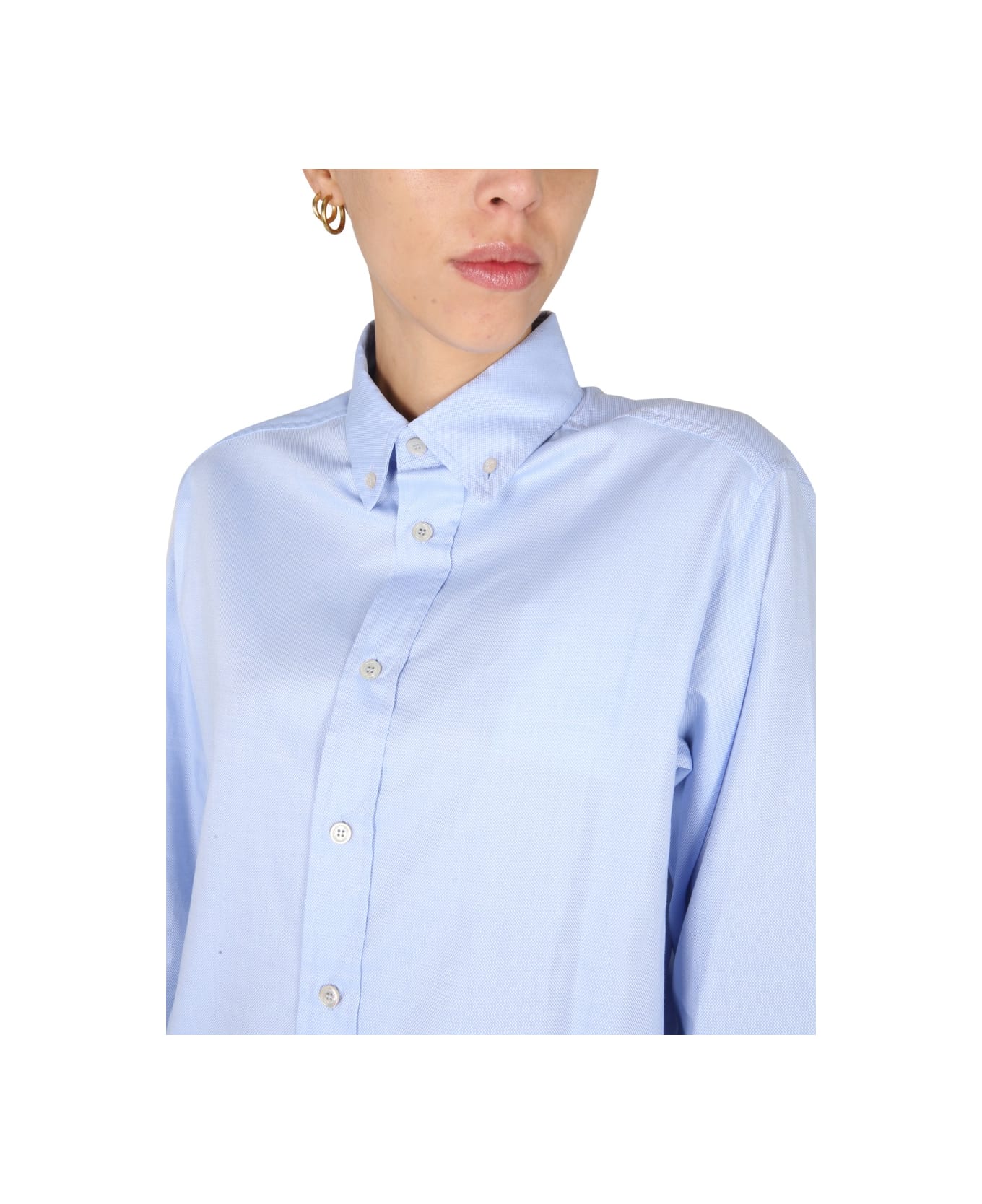 Ballantyne Oxford Shirt - AZURE シャツ