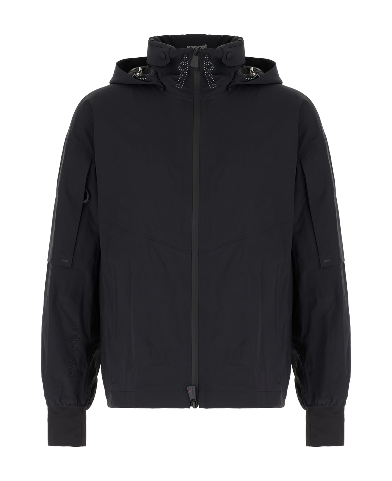 Moncler Grenoble Black Stretch Nylon Jacket - BLACK