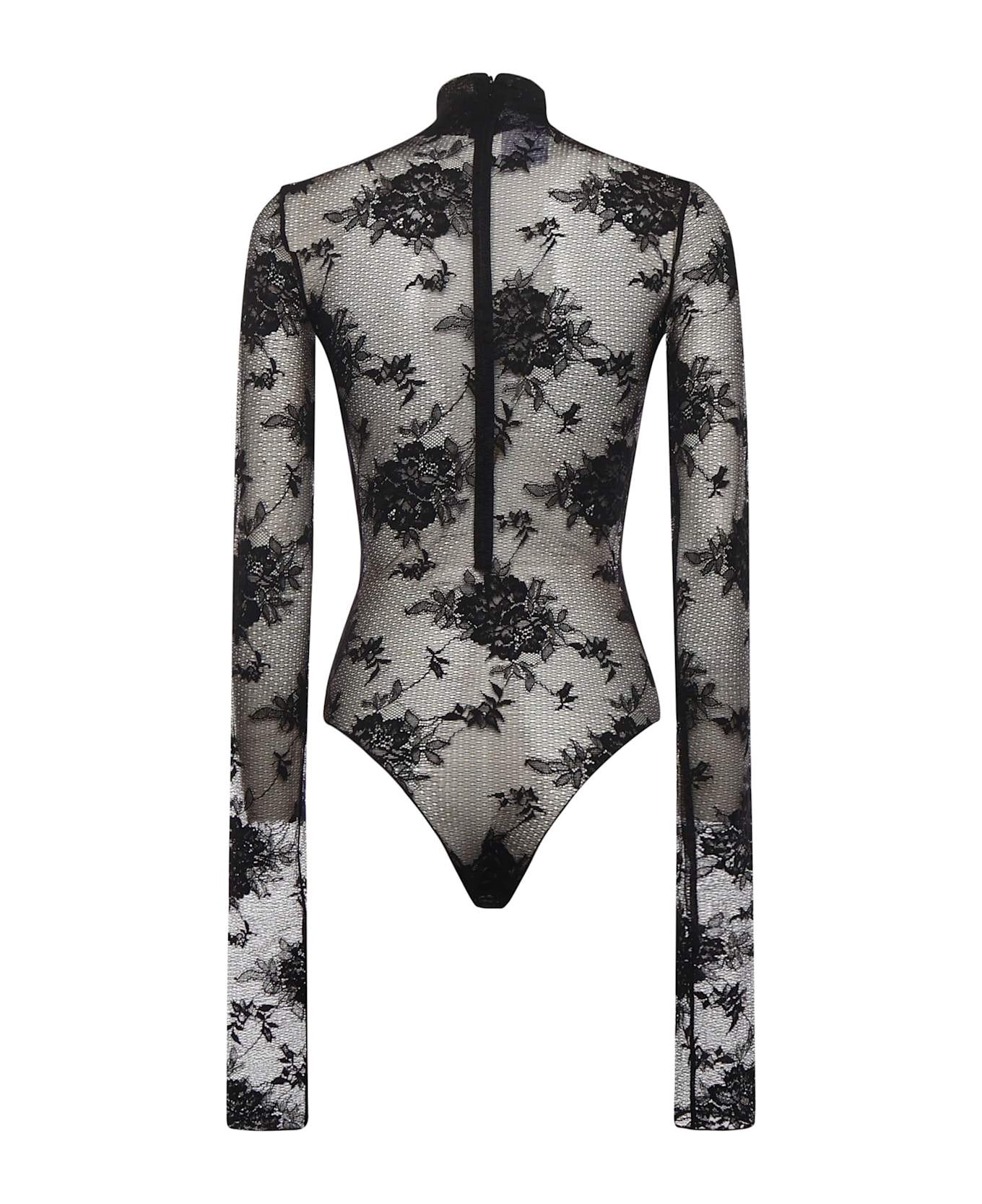 The Andamane Ziggy Lace Bodysuit - Black