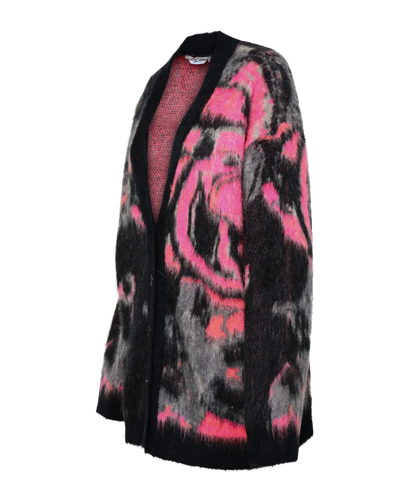 MSGM Two-tone Mohair Blend Cardigan - Pink