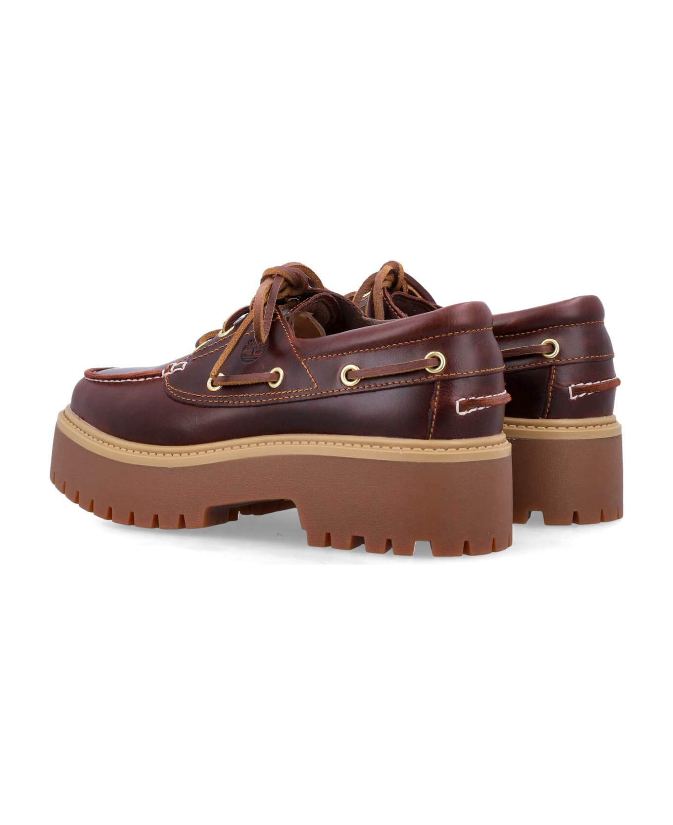 Timberland Stone Street Boat Shoes - BURGUNDY