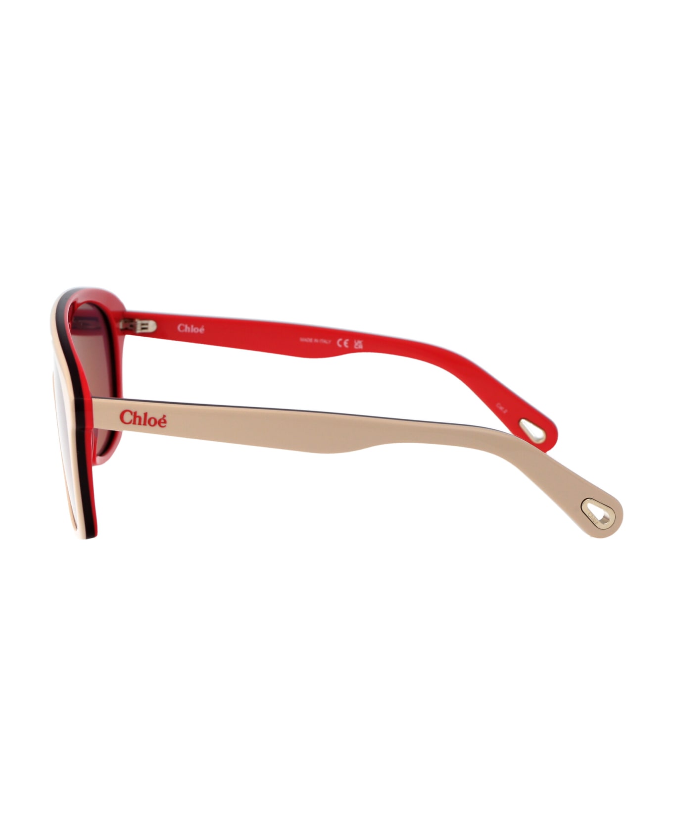 Chloé Eyewear Ch0212s Sunglasses - 005 IVORY IVORY PINK