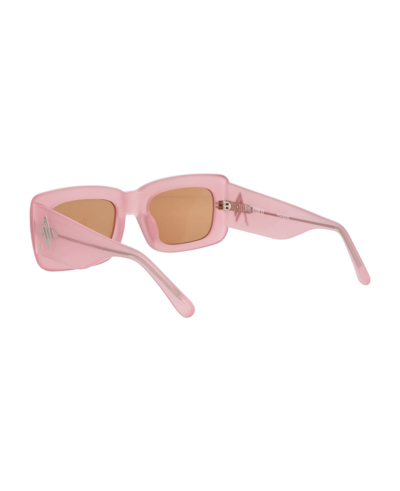 The Attico Marfa Sunglasses - PINK/SILVER/PINK
